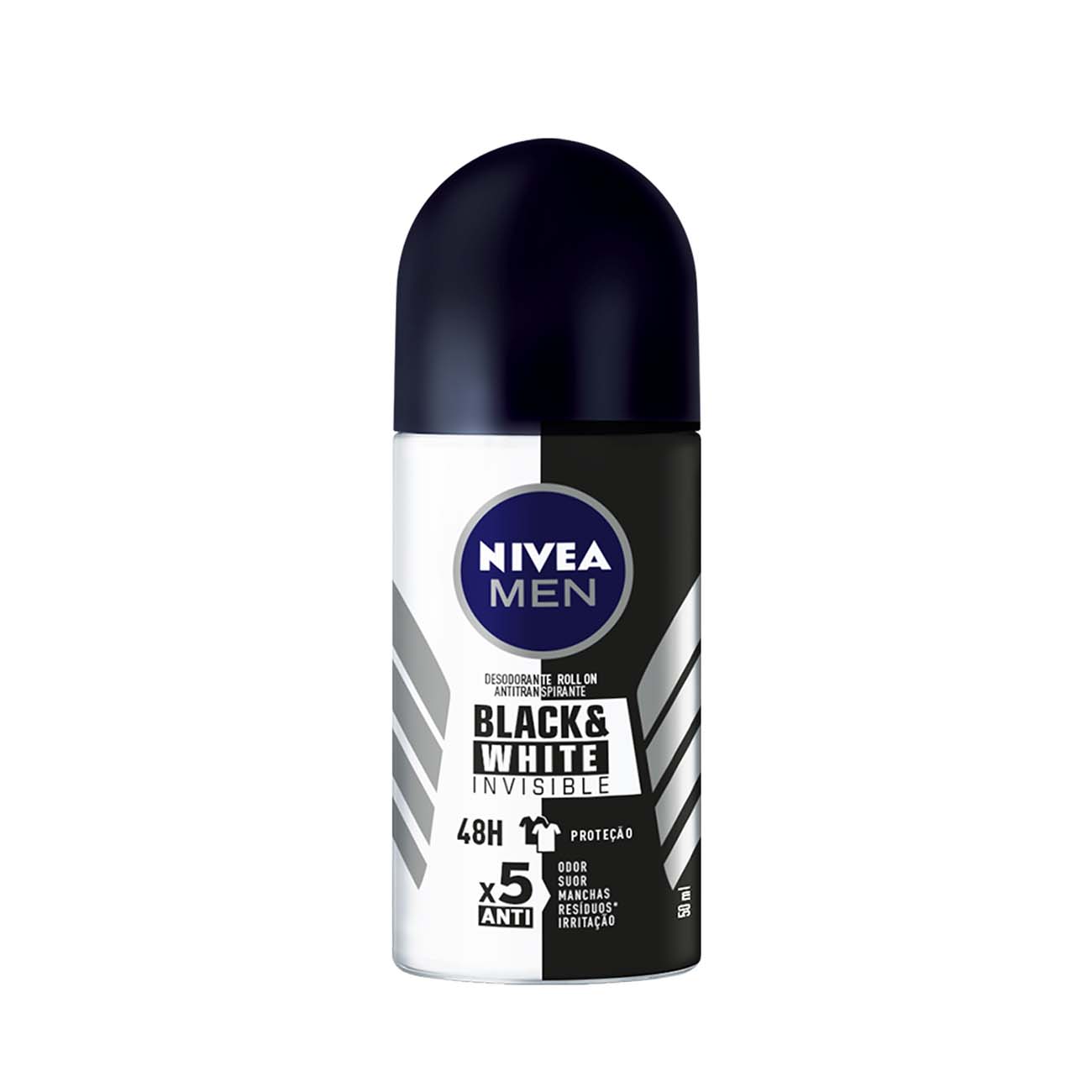 Desodorante Antitranspirante Roll On NIVEA Invisible for Black & White 50mL