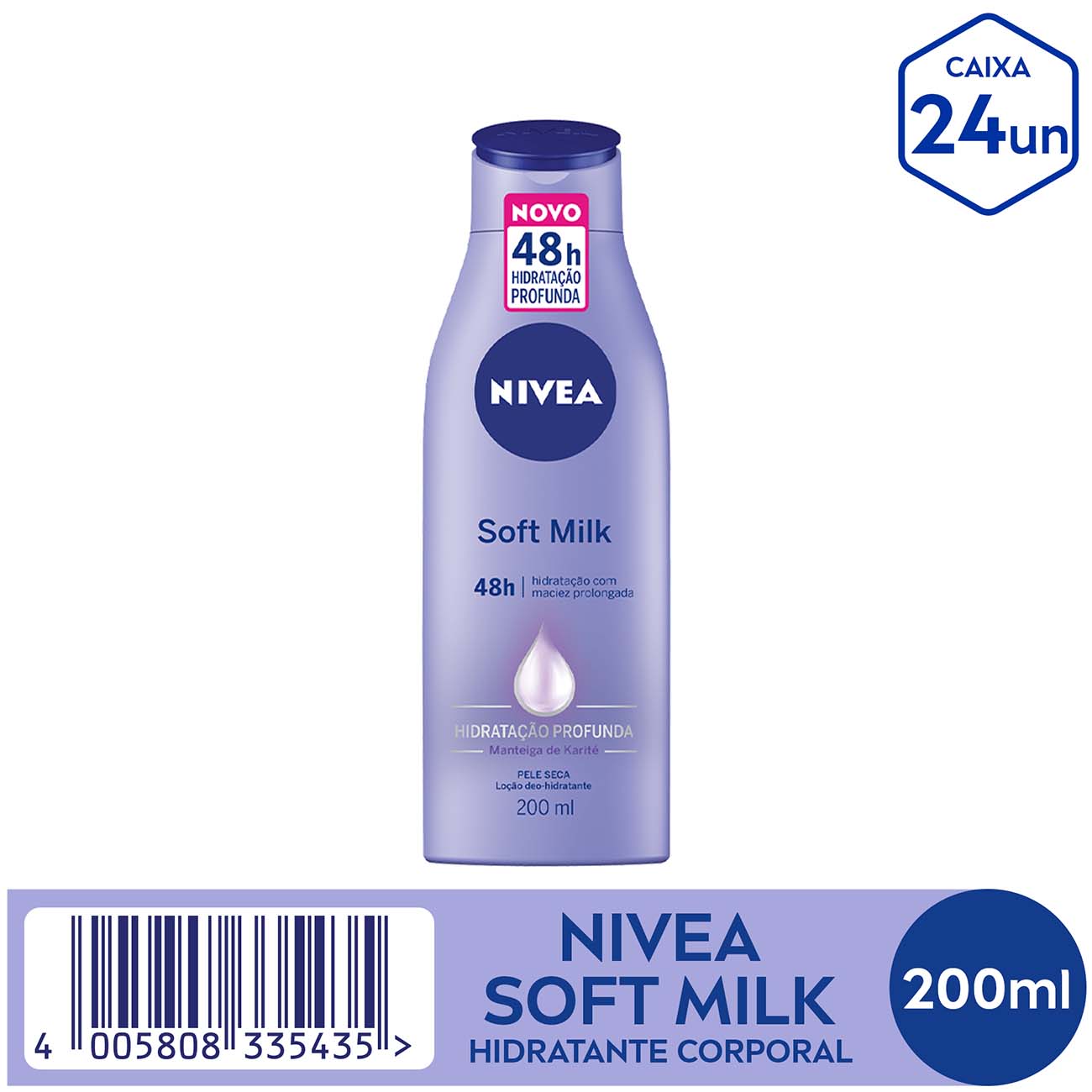 Hidratante Desodorante NIVEA Soft Milk 200mL