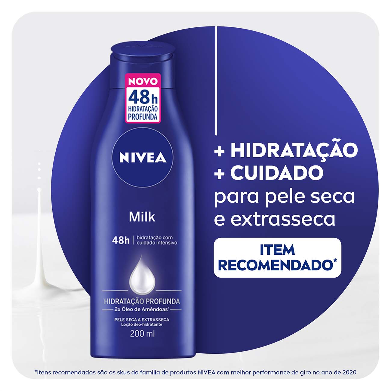 NIVEA Loo Deo-Hidratante Corporal Milk Hidratao Profunda 200mL