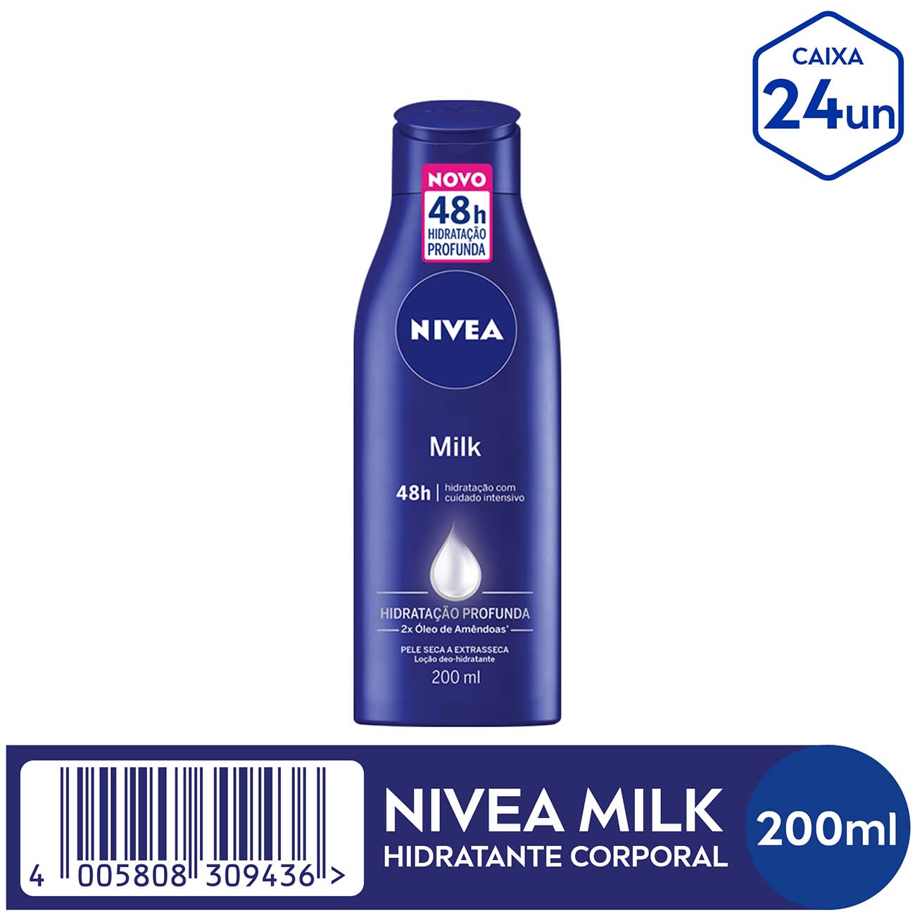 NIVEA Loo Deo-Hidratante Corporal Milk Hidratao Profunda 200mL