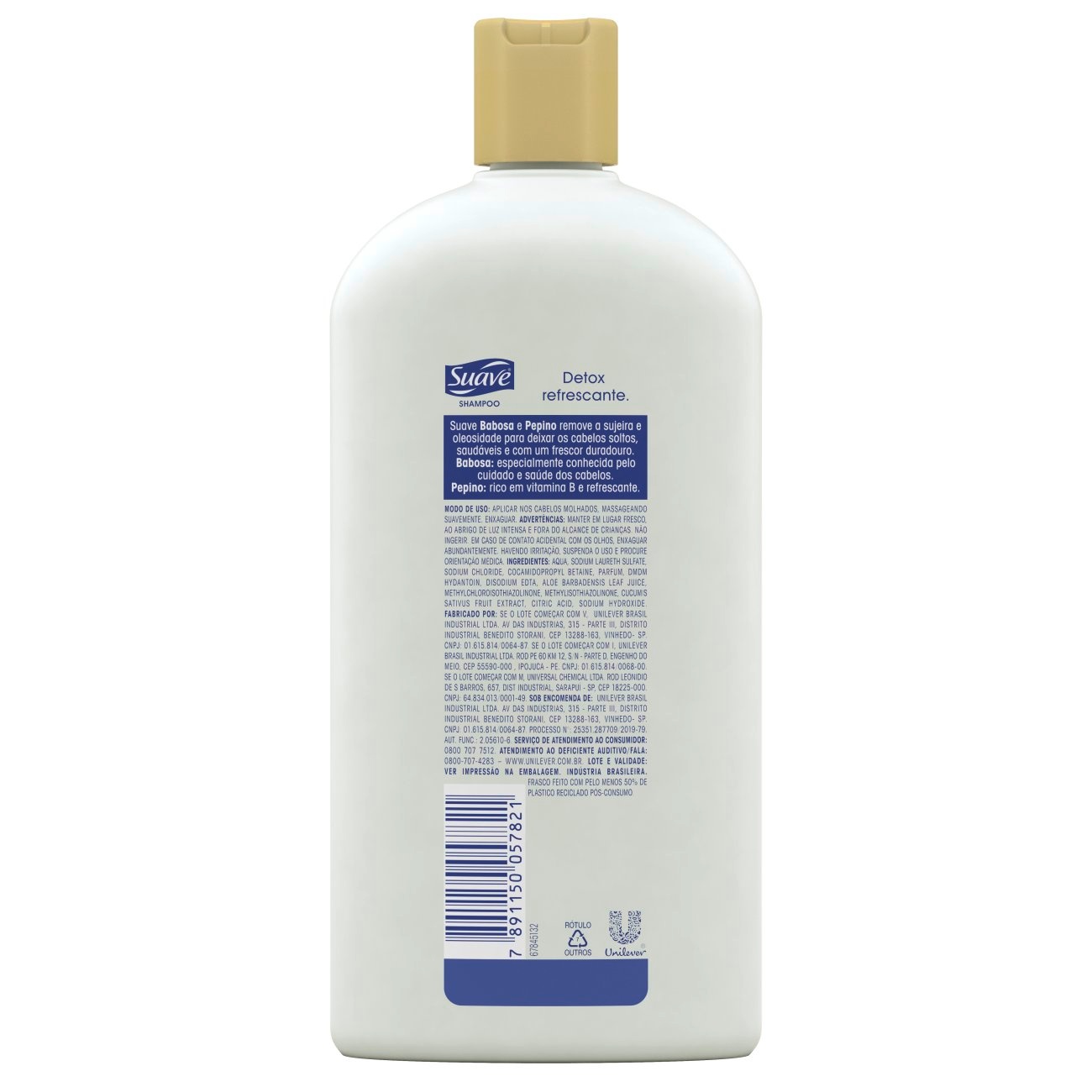 Shampoo Suave Babosa e Pepino 750 ML