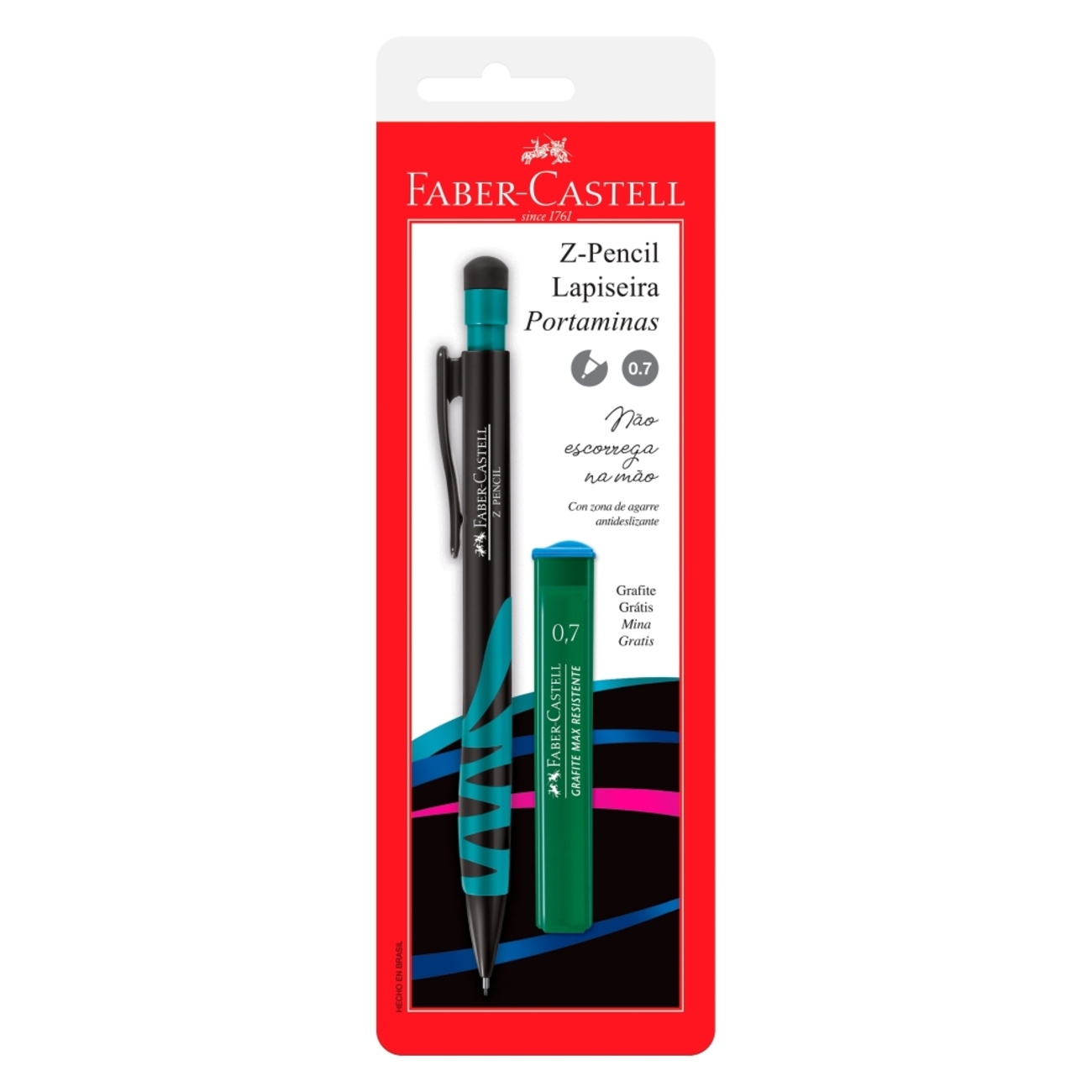 Lapiseira Faber-Castell ZPencil 0.7mm Ctl c/ 1 Unid (24 Ctl/cada)