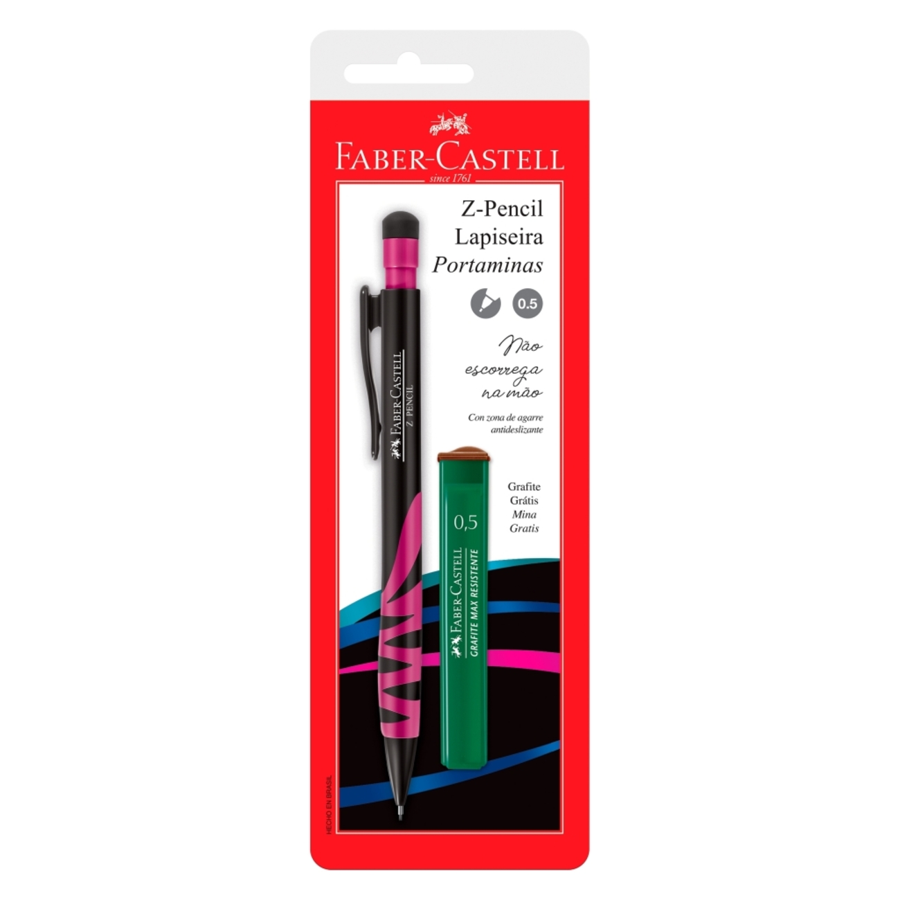 Lapiseira Faber-Castell ZPencil 0.5mm Ctl c/ 1 Unid (24 Ctl/cada)