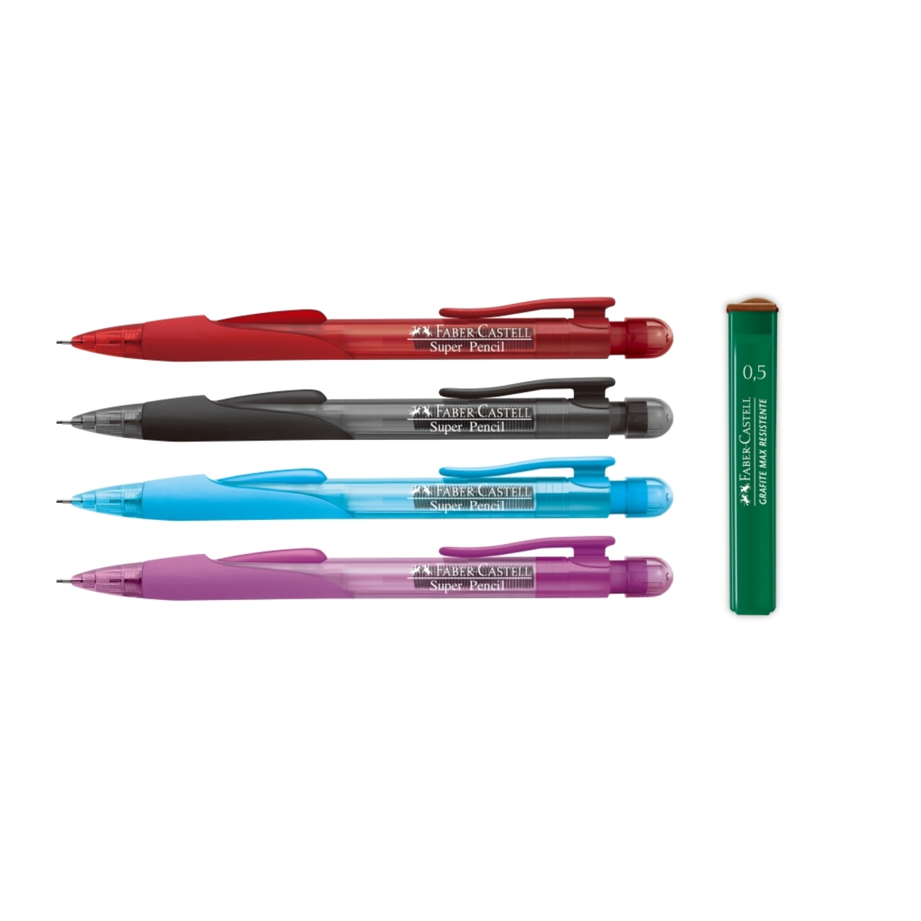 Lapiseira Faber-Castell Super Pencil 0.5mm Mix Caixa com 24 Cartelas 1 Cx C/ 24 Ctl