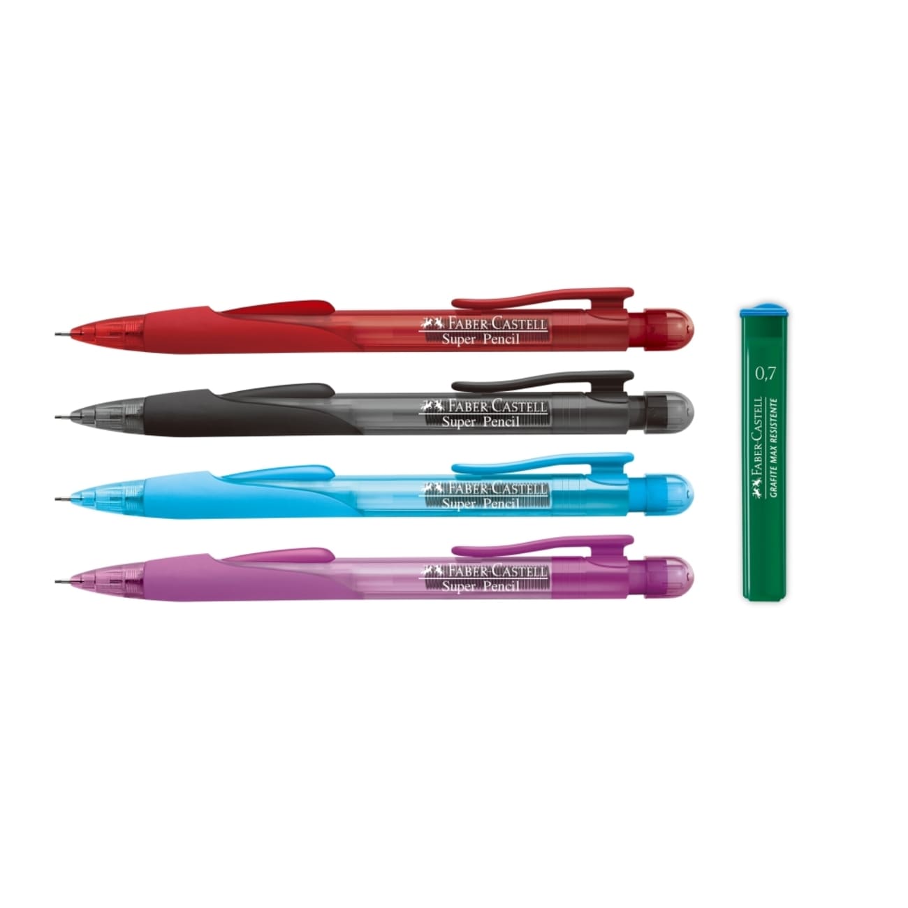 Lapiseira Faber-Castell Super Pencil 0.7mm Mix Caixa com 24 Cartelas 1 Cx C/ 24 Ctl