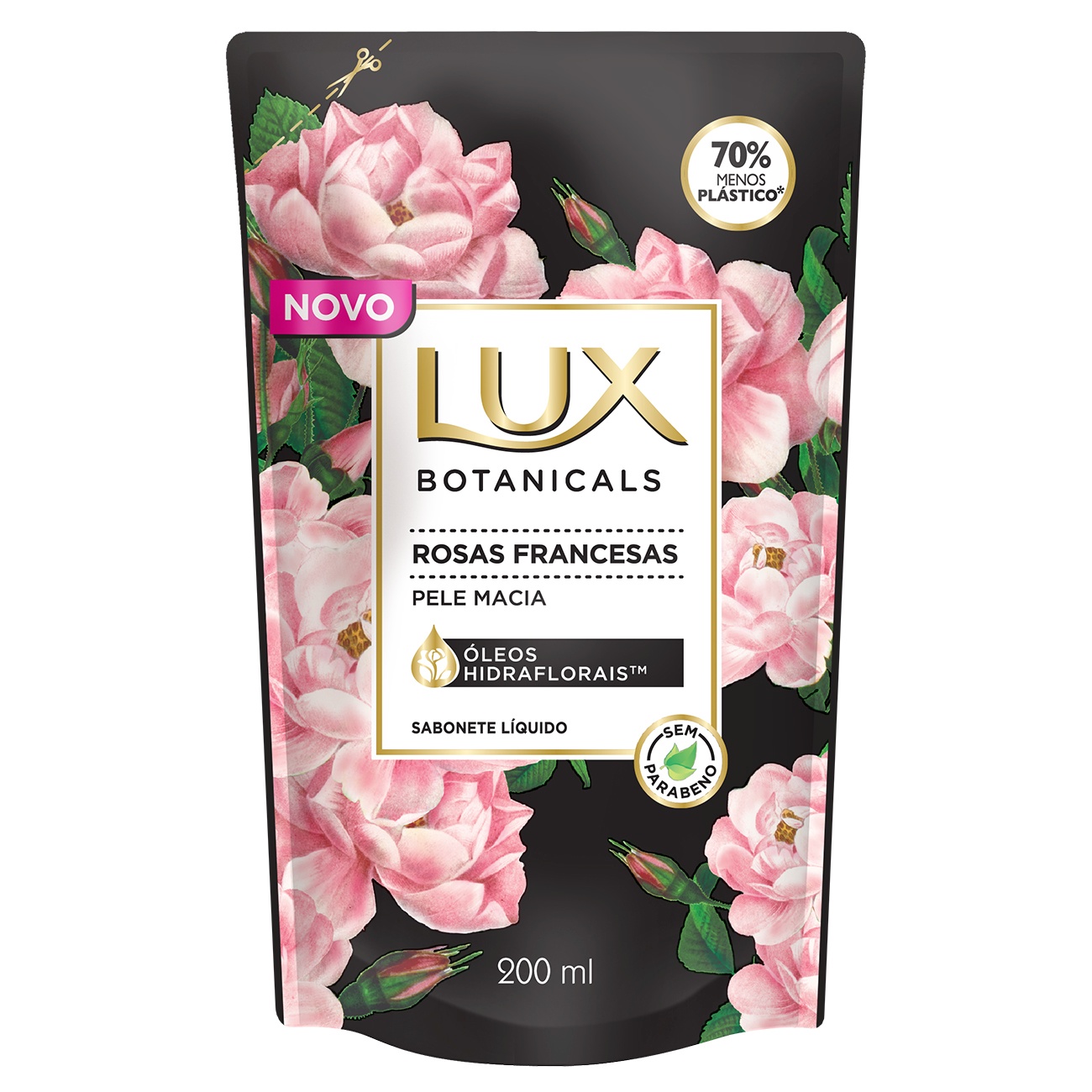 Refil Sabonete Líquido Lux Rosas Francesas 200ml