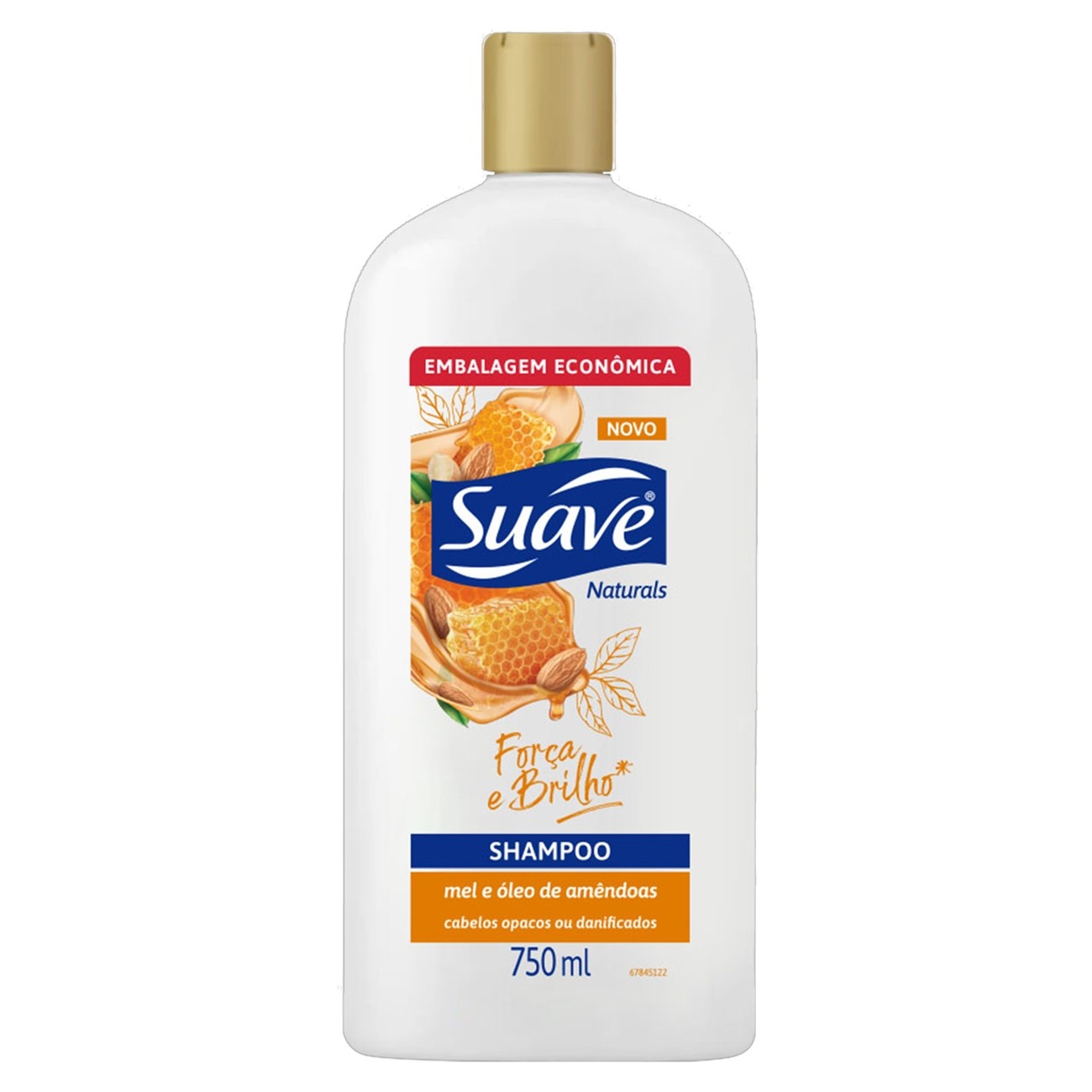 Shampoo Suave Mel e Óleo de Amêndoas 750 ML