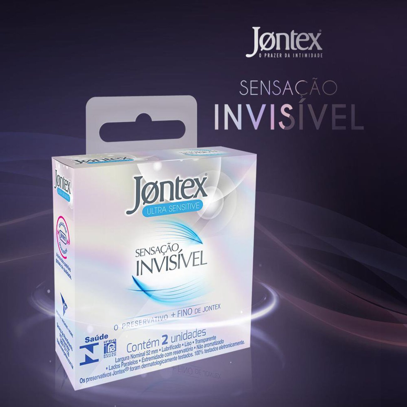 Preservativo Jontex Sensao Invisvel  2 unidades