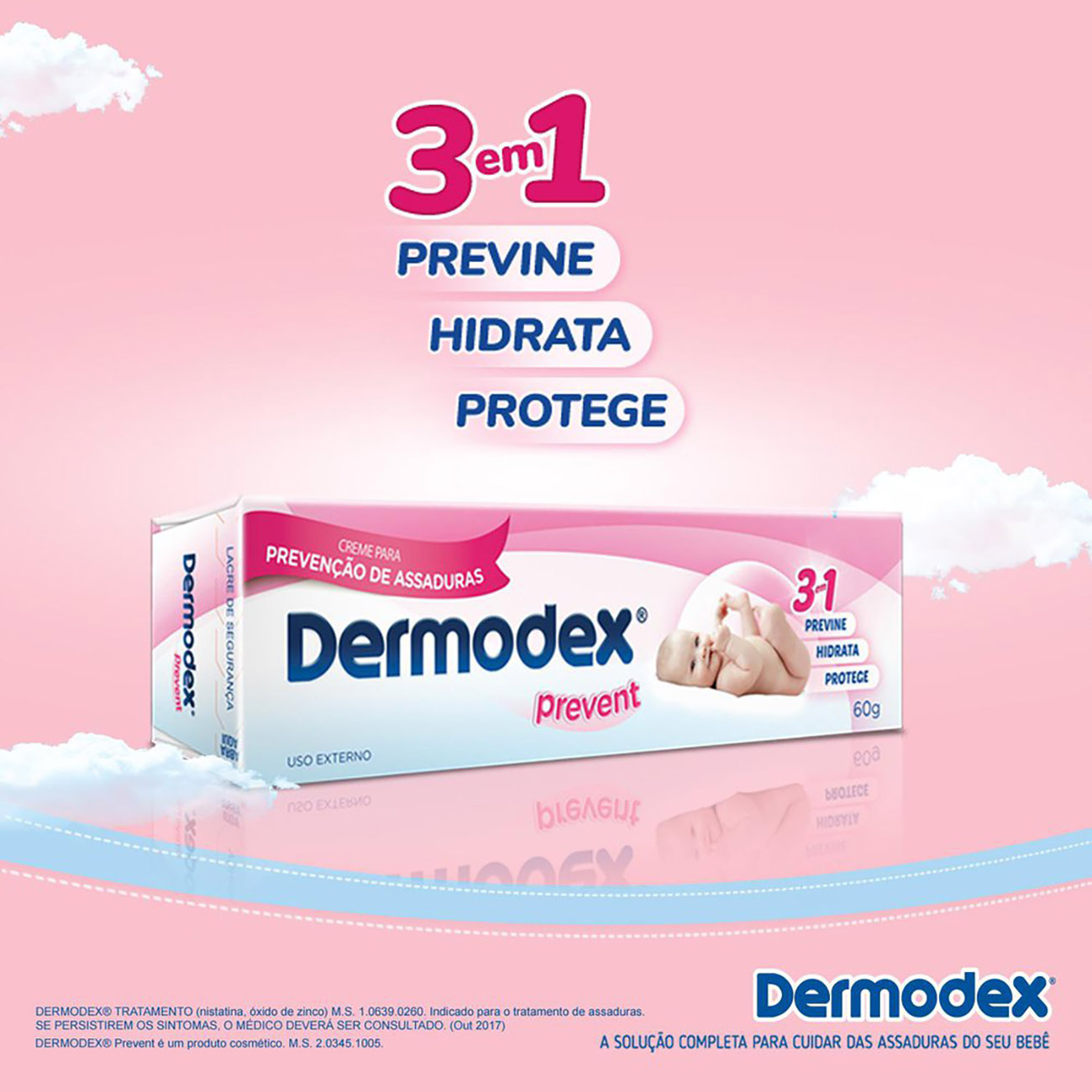 Pomada para Preveno de Assaduras Dermodex Prevent - 60g