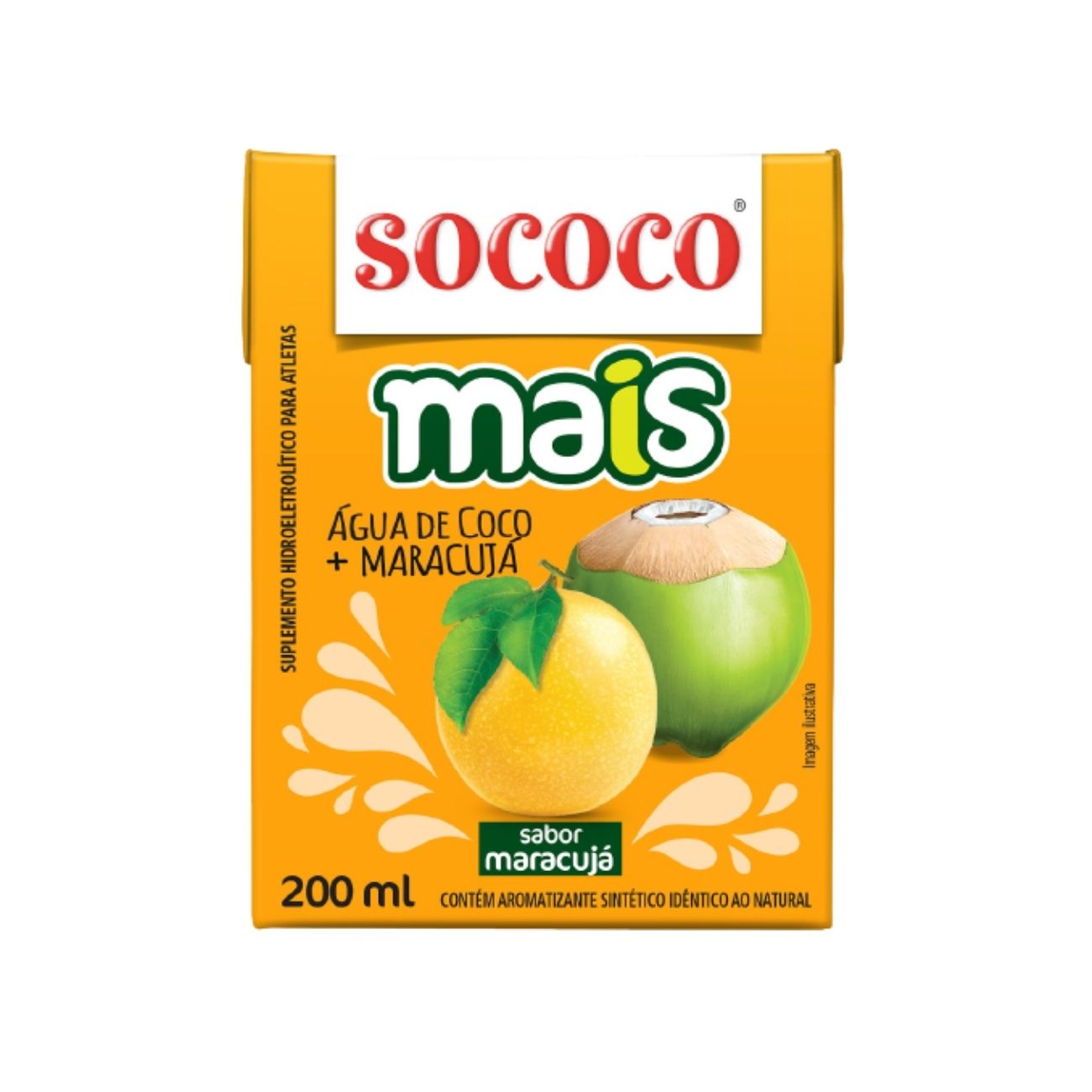 gua de Coco Mais Maracuj Sococo 200mL