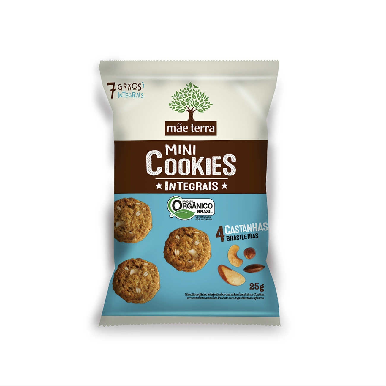Cookies Orgânicos Mãe Terra 4 Castanhas 25g