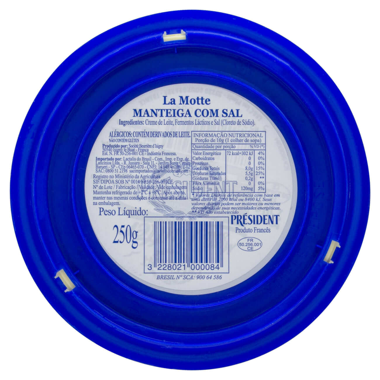 Manteiga com Sal Prsident La Motte Pote 250g