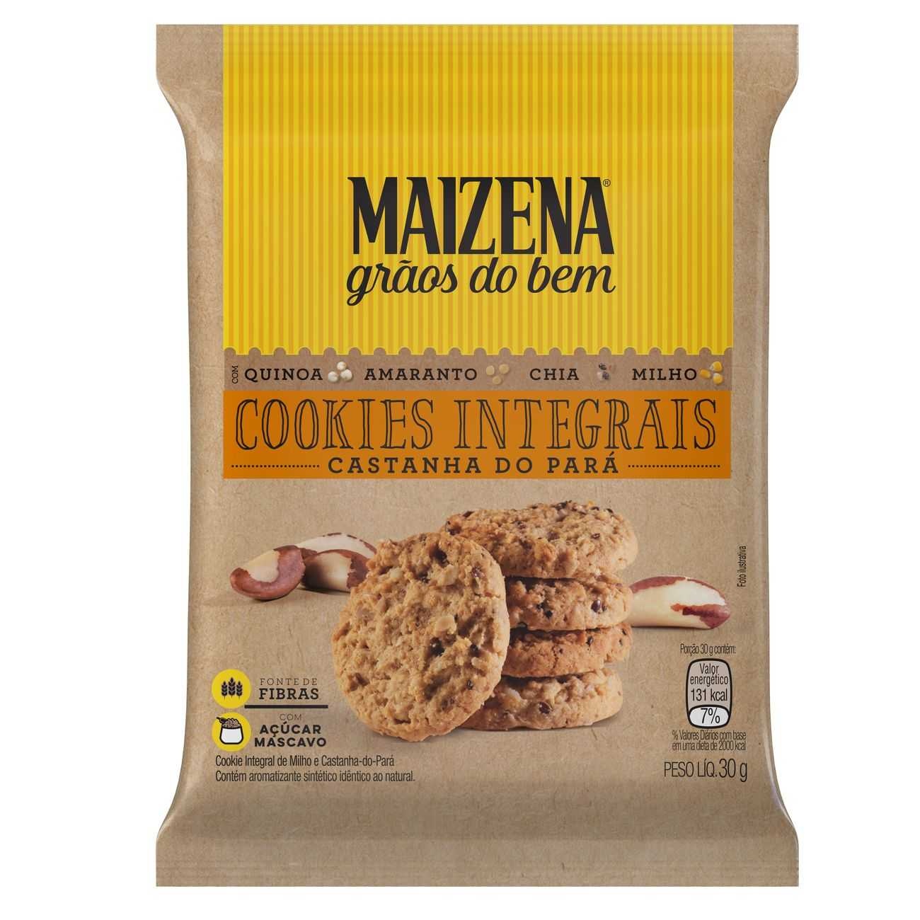 Cookies Integrais Maizena Castanha do Pará 30g