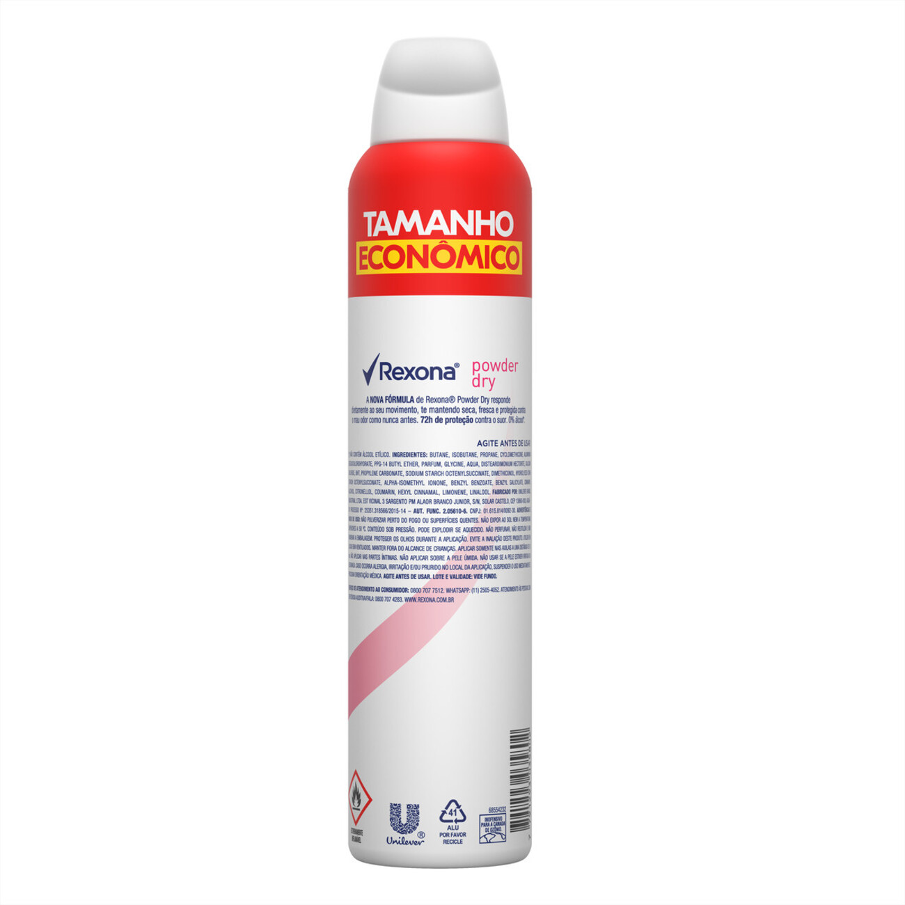Desodorante Antitranspirante Aerosol Rexona Feminino Powder Dry Rexona 200mL