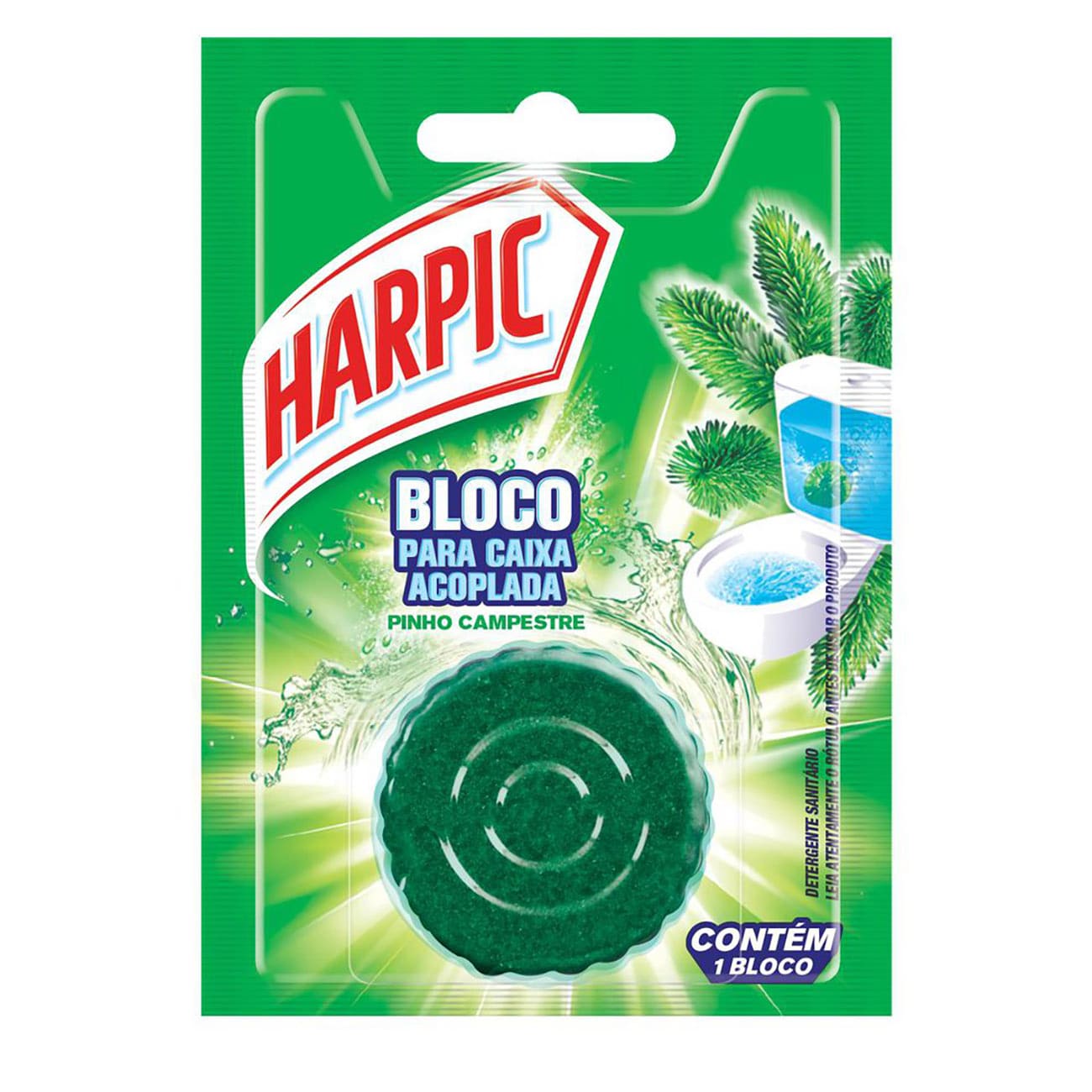 Limpador Sanitrio e Aromatizador Caixa Acoplada Harpic Pinho 50g