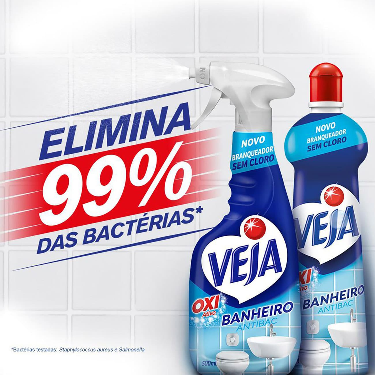 Limpador Banheiro Veja Antibac Oxi Ativo Spray 500mL com 30% de desconto