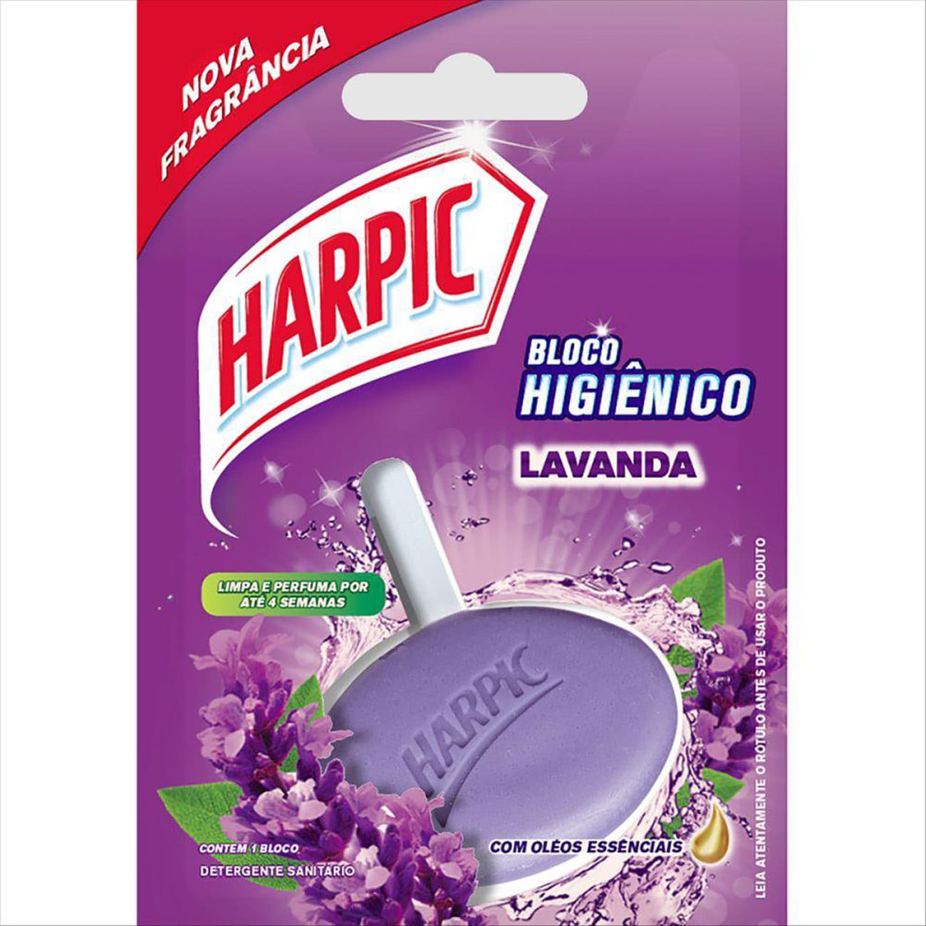 Bloco Sanitrio Perfumado Harpic Lavanda 26g
