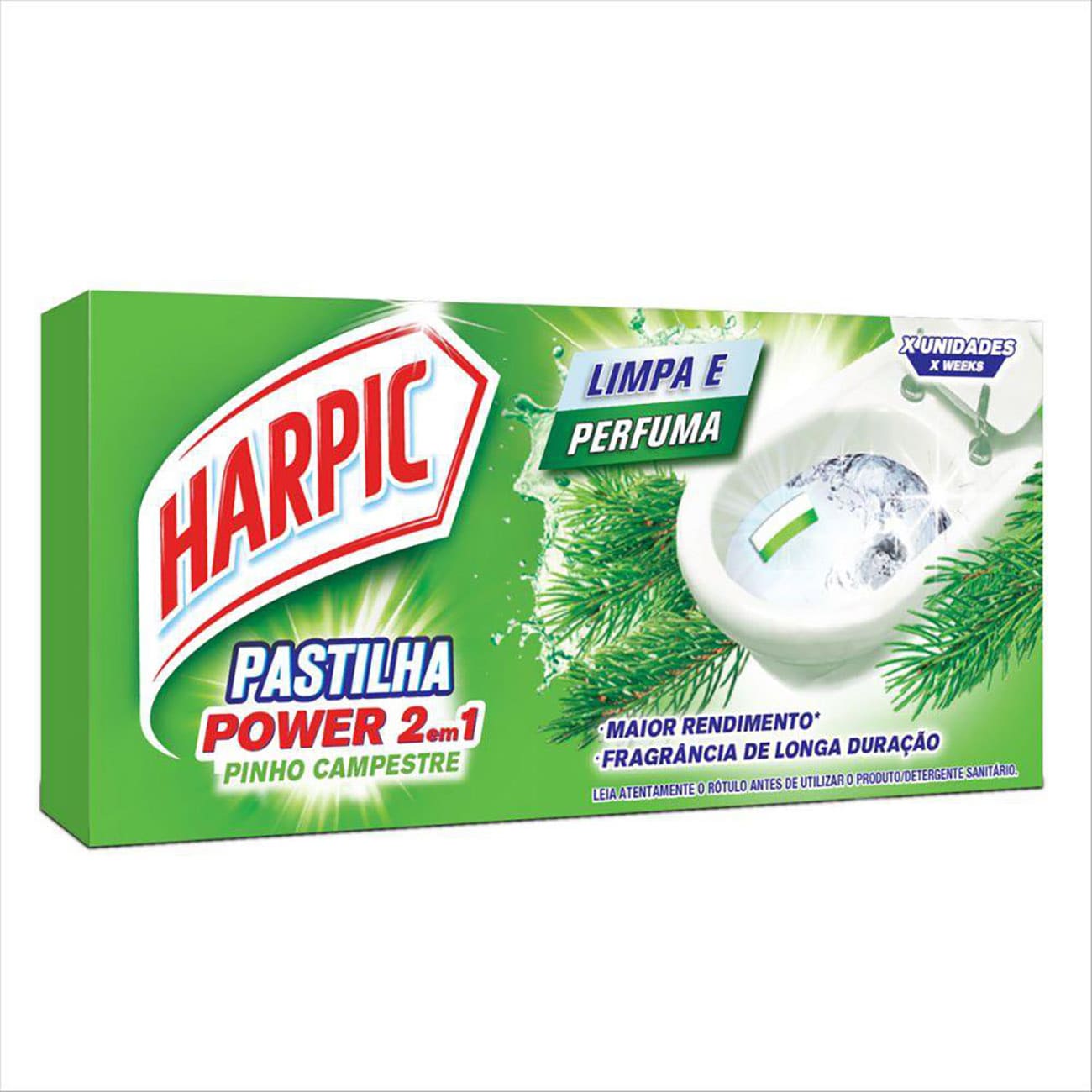 Pastilha Adesiva Sanitria Harpic Pinho 3 unidades