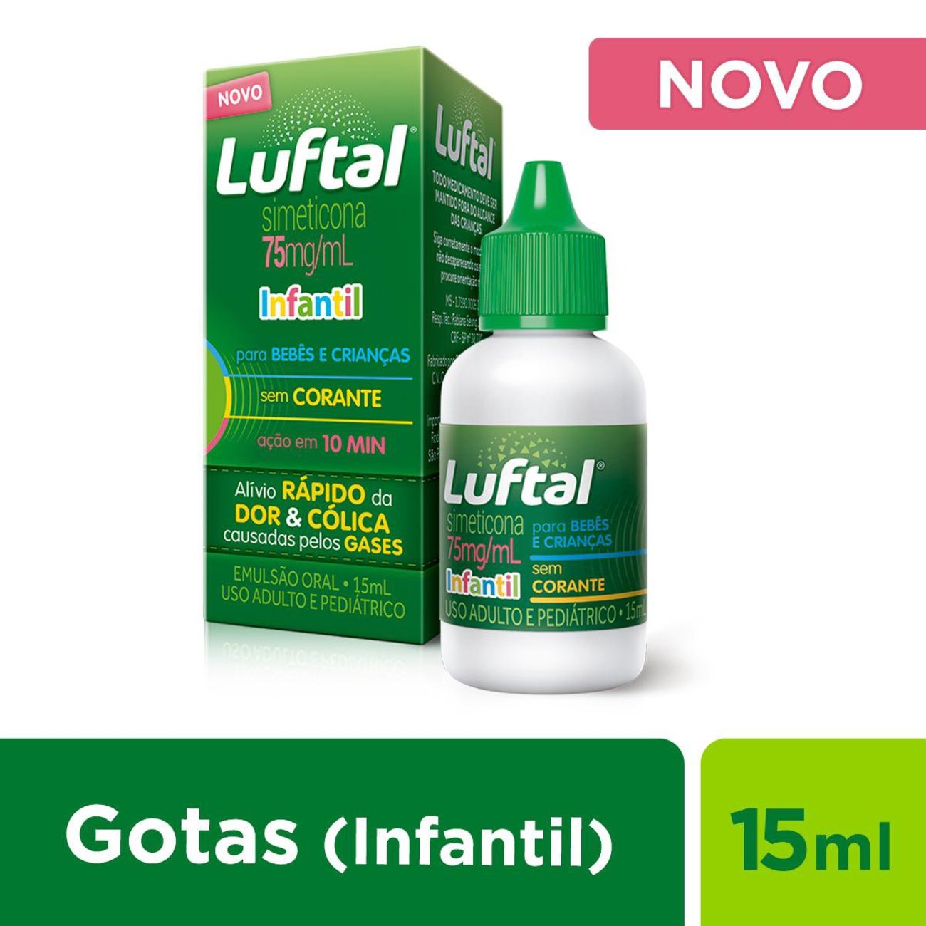 Antigases Luftal Infantil Gotas Simeticona 75mg/ml - 15ml