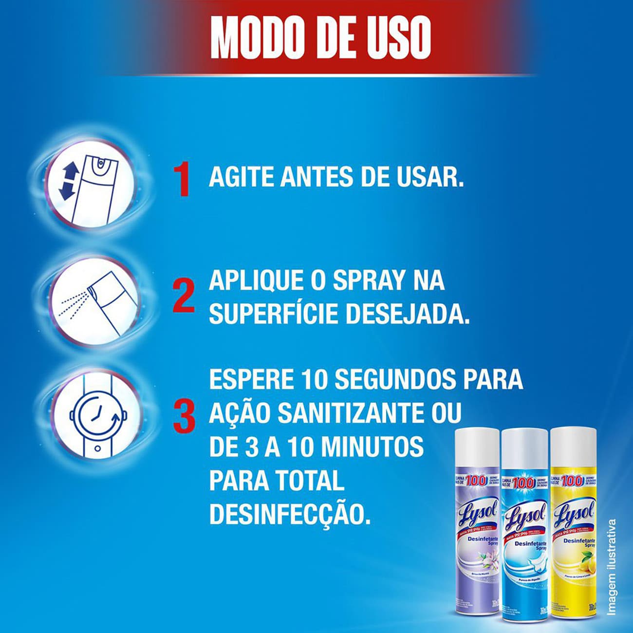 Desinfetante Aerossol Lysol Pureza do Algodo 360mL