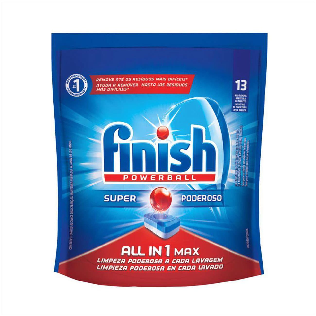 Detergente para Lava Louas em Tabletes Finish 13 unidades