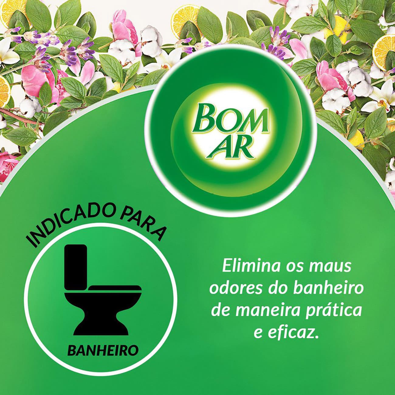 Aromatizador Bom Ar Click Spray Refil Flor de Algodo 12mL