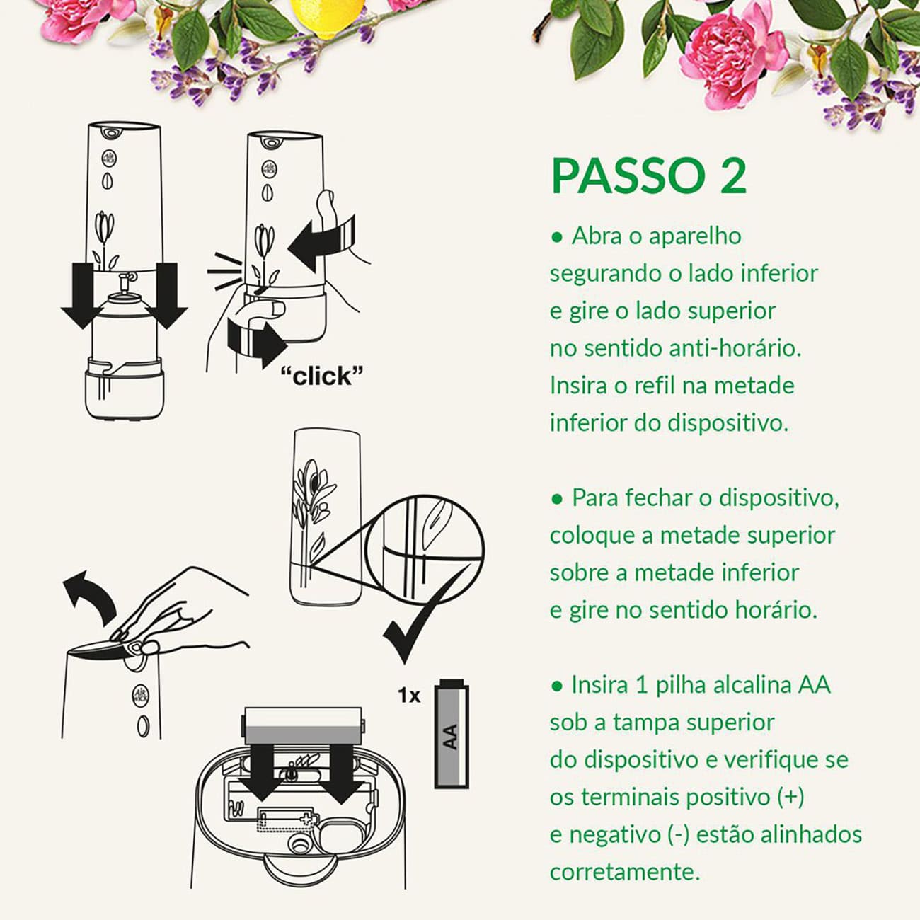 Aromatizador Bom Ar Spray Automtico Freshmatic Flor de Algodo Refil 250mL