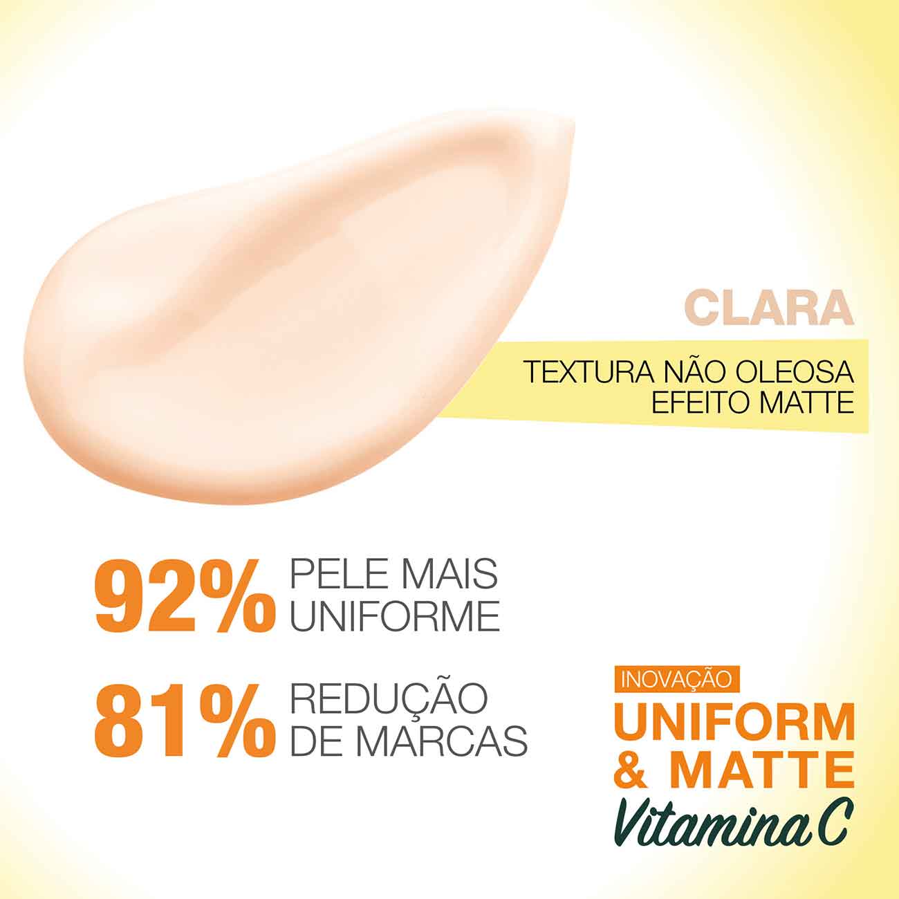 Protetor Facial Garnier U&M Vitamina C FPS 50 Clara 40g