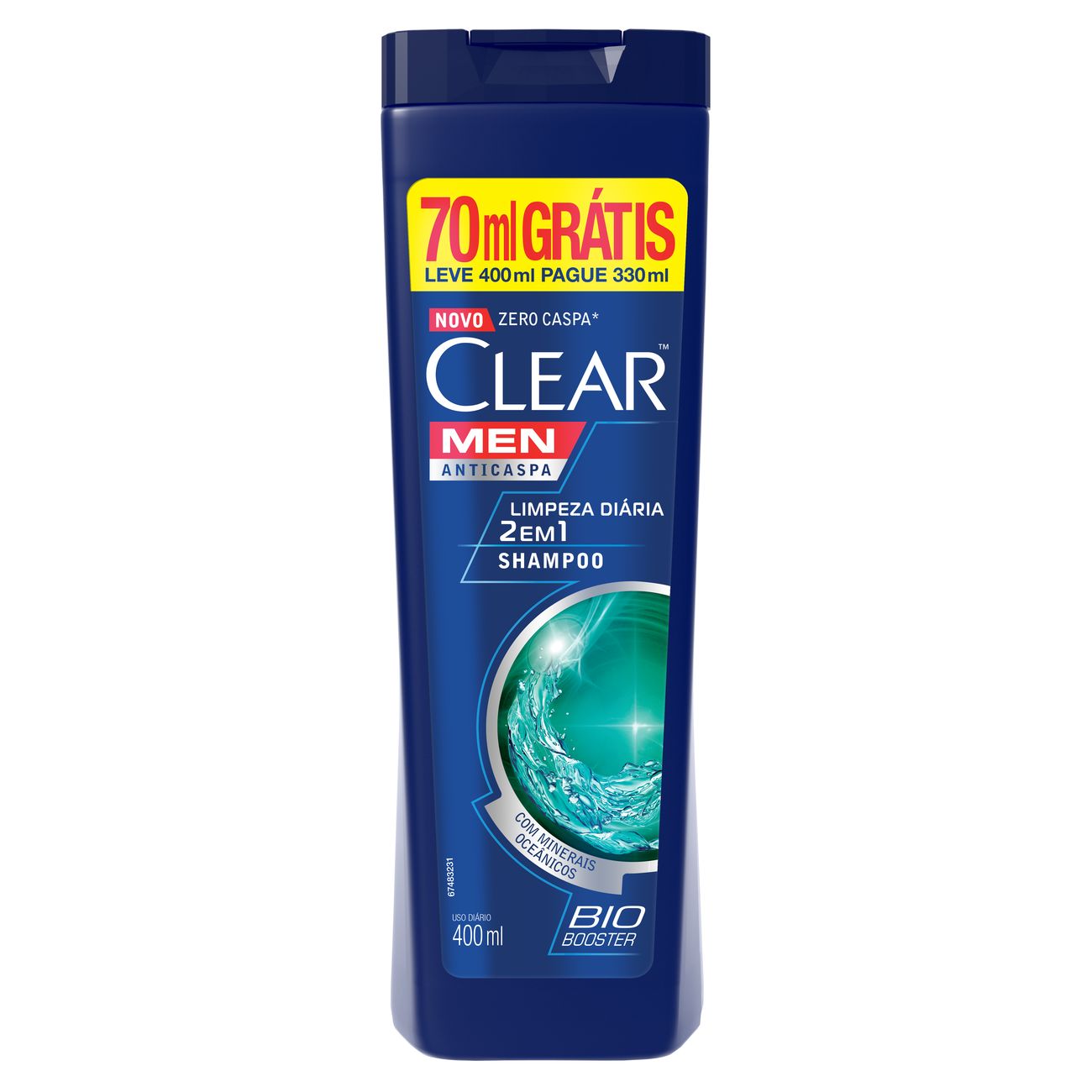 Oferta Shampoo Anticaspa Clear 2 em 1 Limpeza Diária 400ml