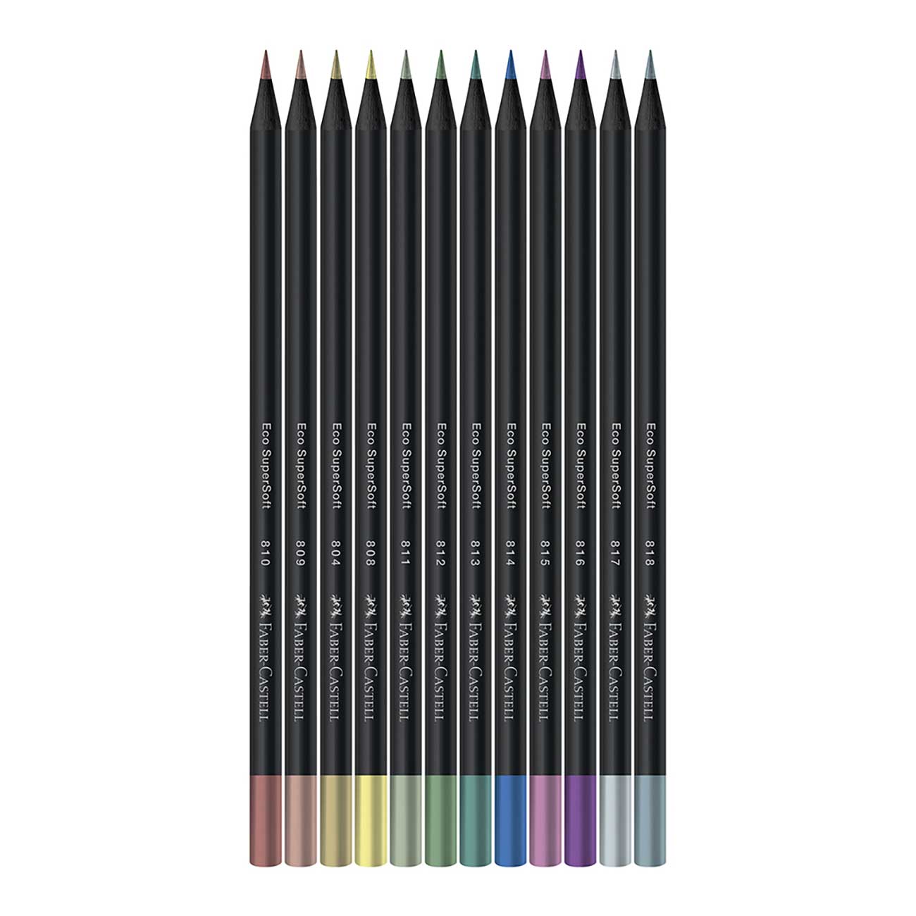 Ecolpis Faber-Castell Supersoft 12 Cores Metlicas