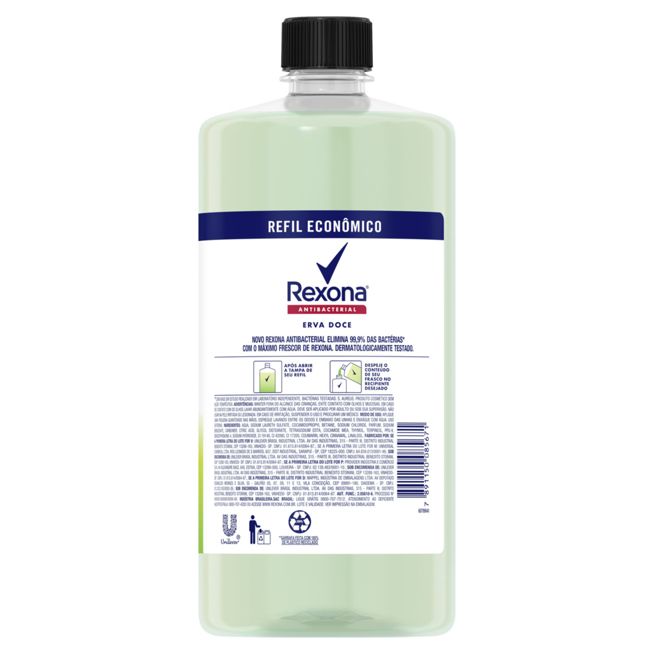 Sabonete Lquido Rexona Antibacterial Erva-Doce 1L Refil Econmico