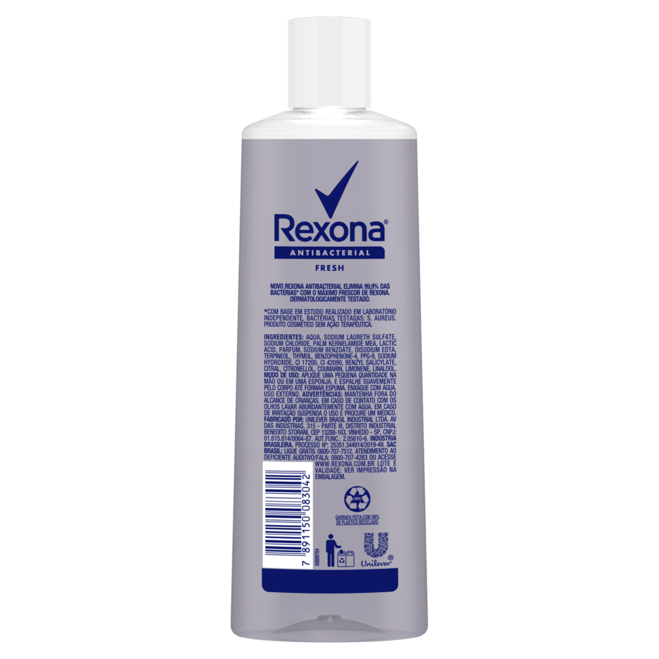 Sabonete Lquido Rexona Antibacterial Fresh 250mL