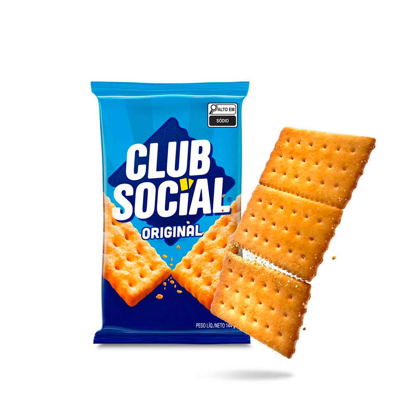 Biscoito Club Social Regular Original Multipack 144g