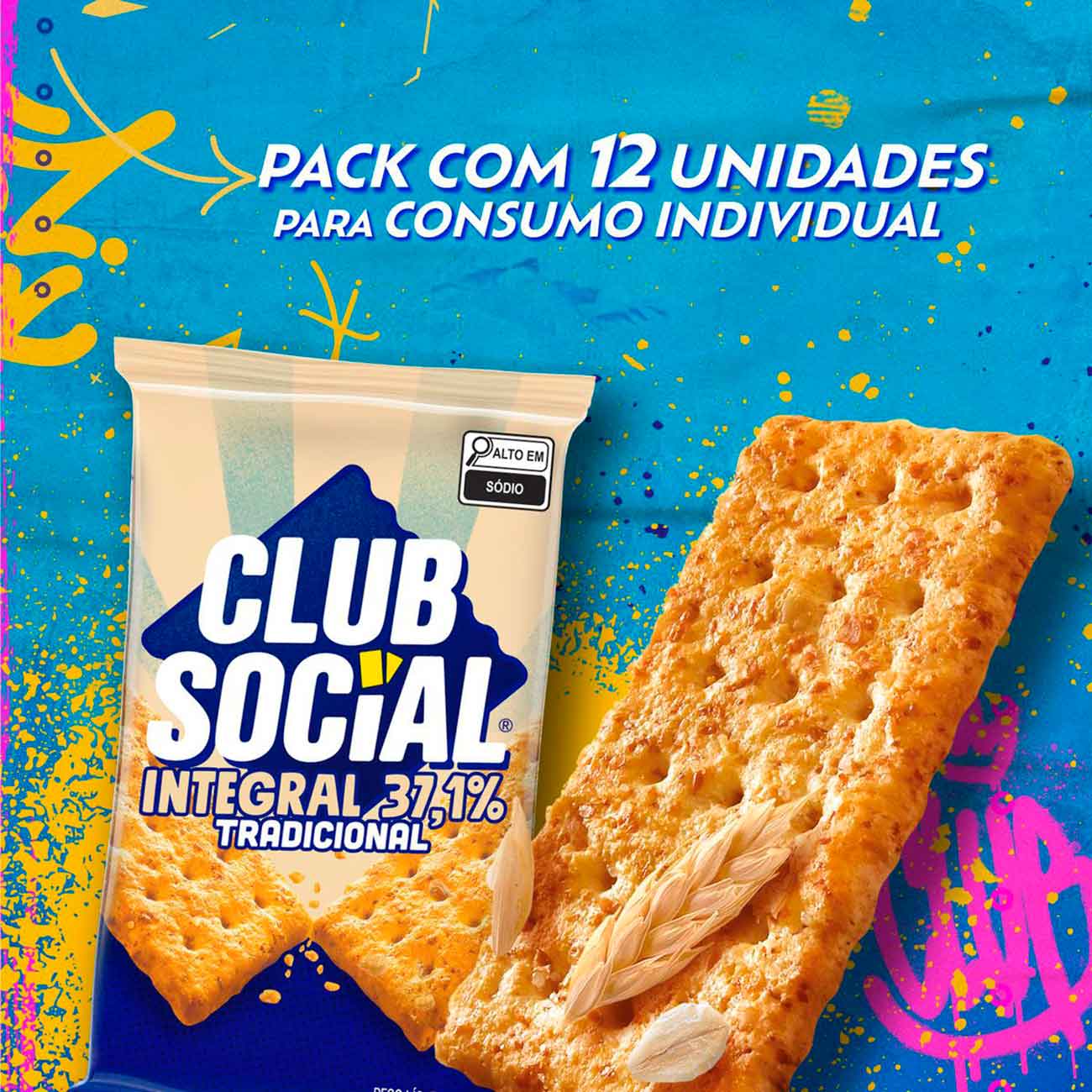 Biscoito Club Social Integral Tradicional Embalagem Econmica 288g