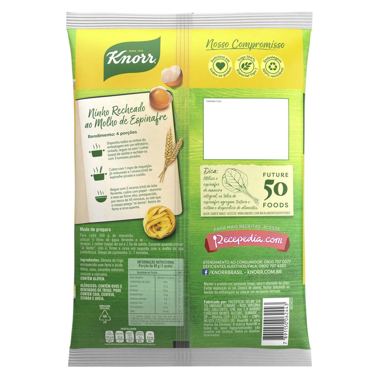 Macarro Ninho Knorr Smola Com Ovos 500g