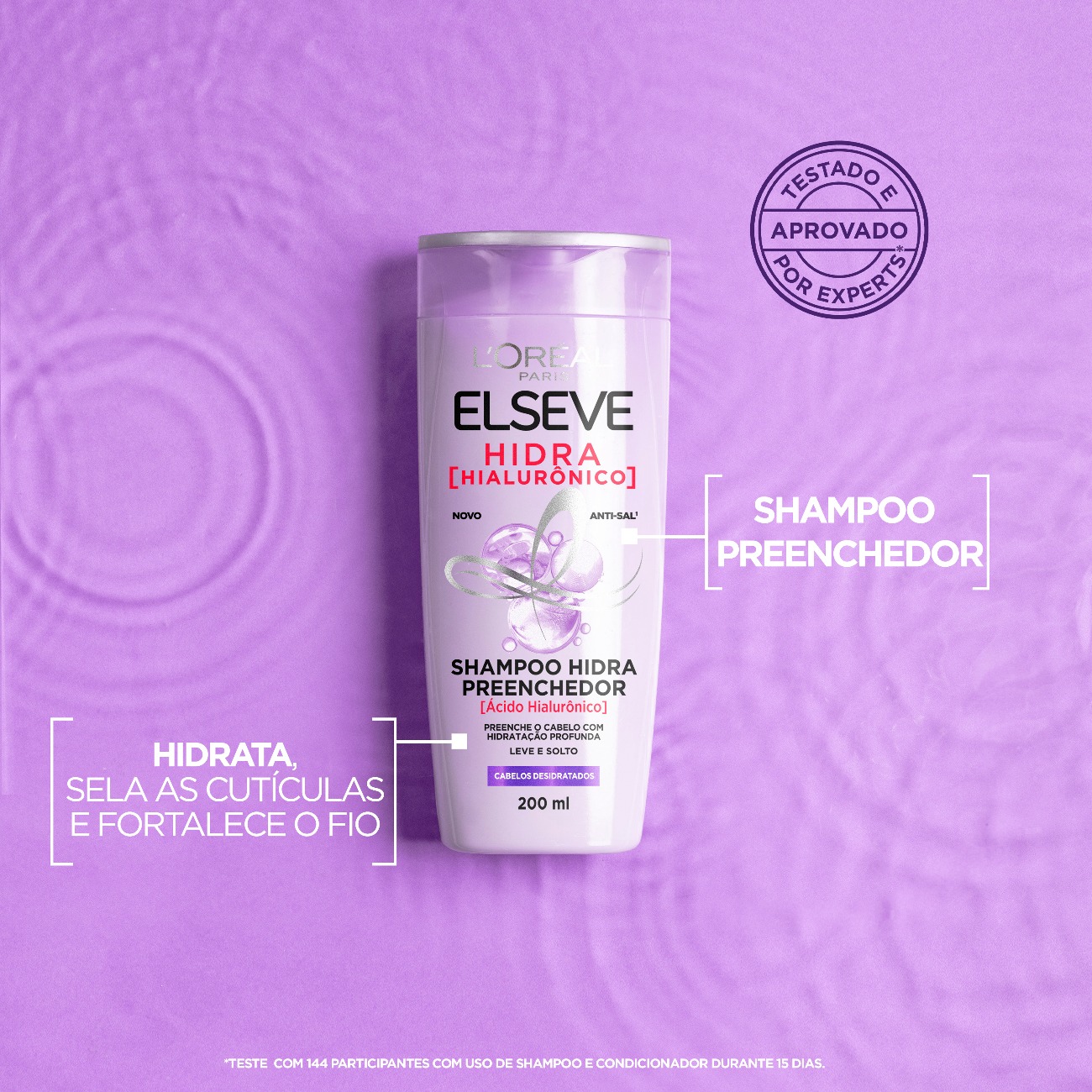 Shampoo Preenchedor Elseve Hidra Hialurnico 200mL