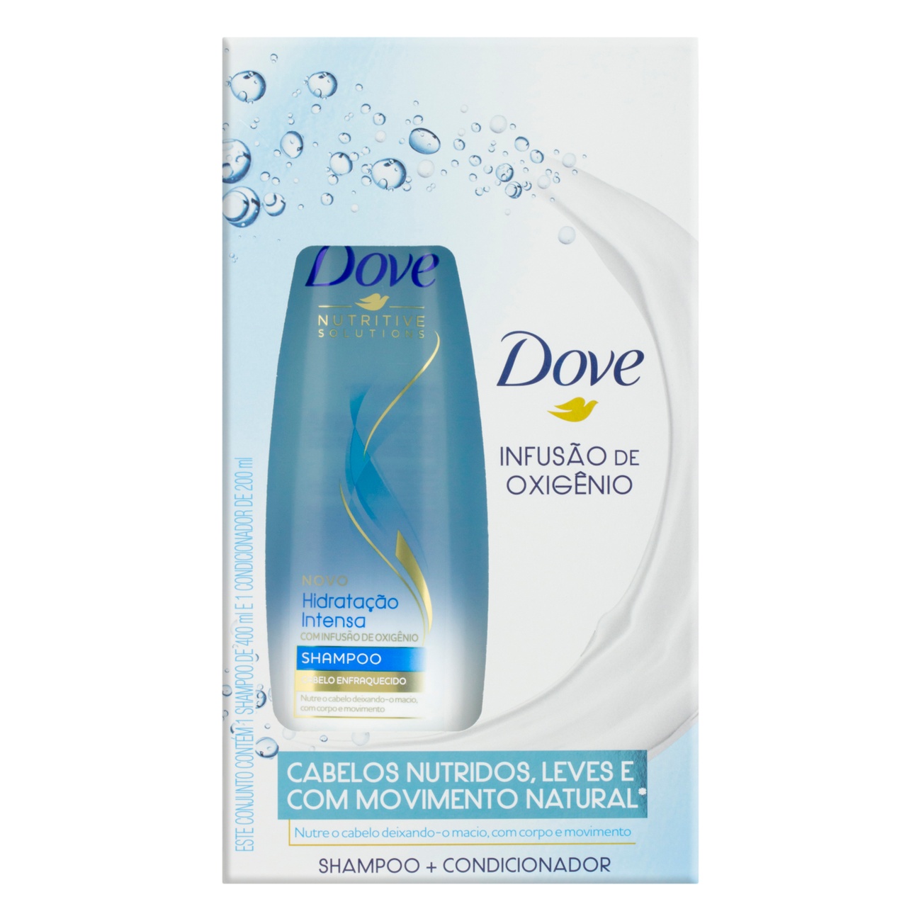 Oferta Shampoo Dove Hidratação Intensa 400ml + Condicionador 200ml