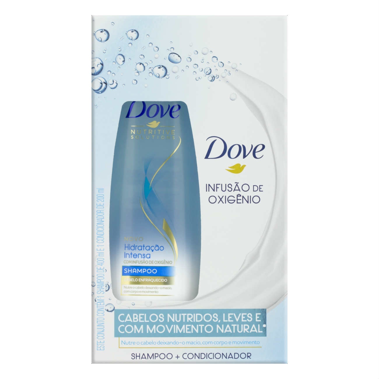 Oferta Shampoo Dove Hidratação Intensa 400ml + Condicionador 200ml