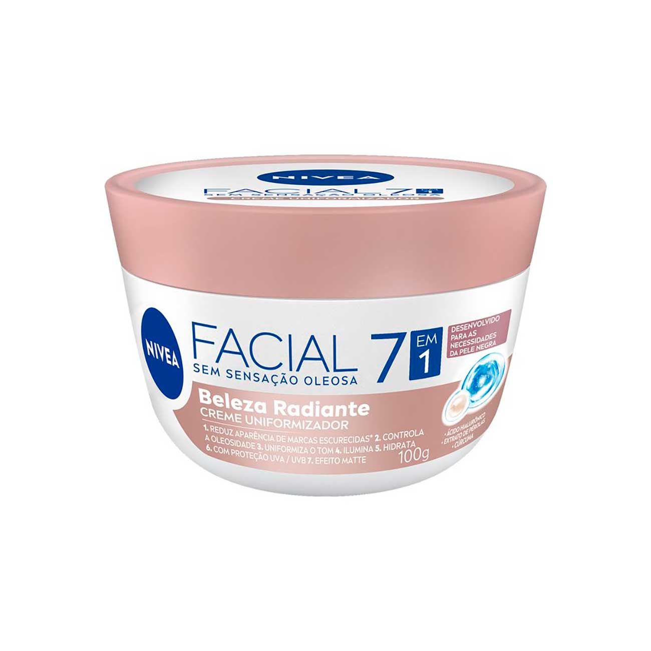 Hidratante Facial NIVEA 7 em 1 Beleza Radiante 100g