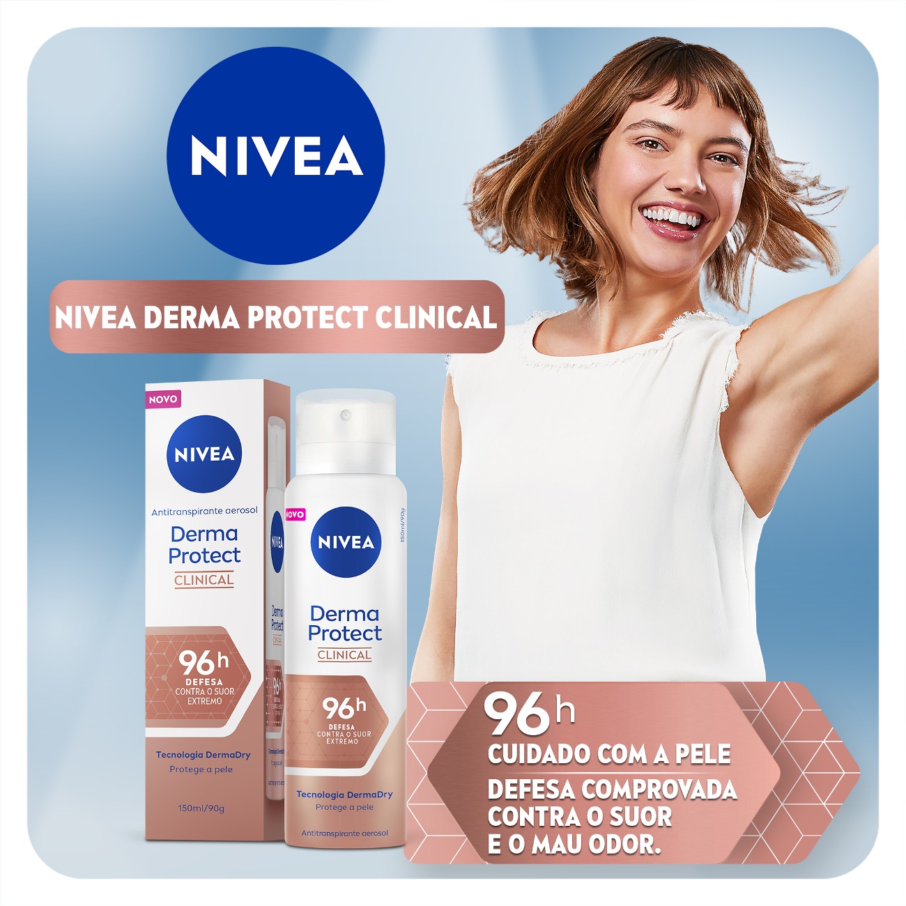 Antitranspirante NIVEA Derma Protect Clinical Feminino 150mL