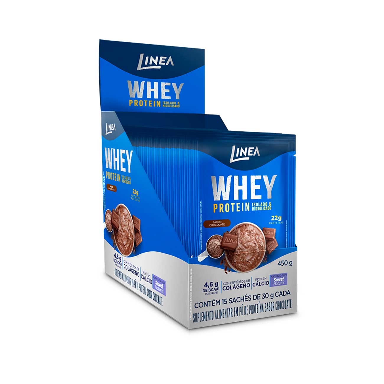 Whey Protein Linea Isolado E Hidrolisado Sabor Maxxi Chocolate Sach 30g