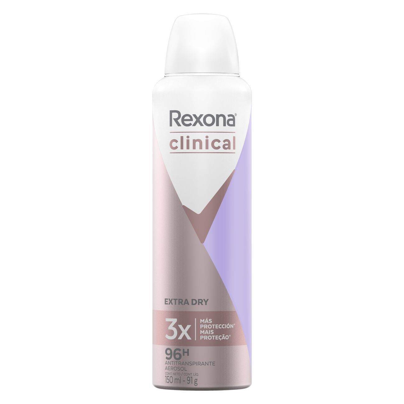 Desodorante Aerosol Rexona Clinical Feminino Extra Dry 91g