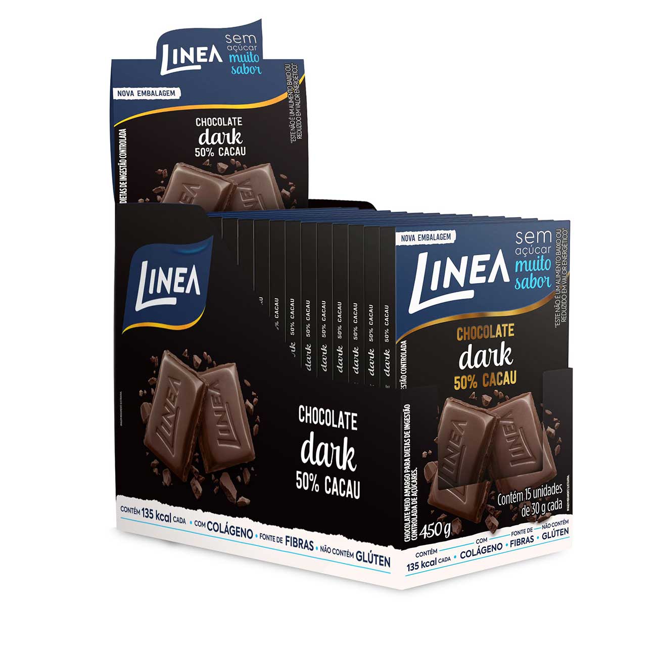 Chocolate Linea Dark 15 Unidades de 30g Cada