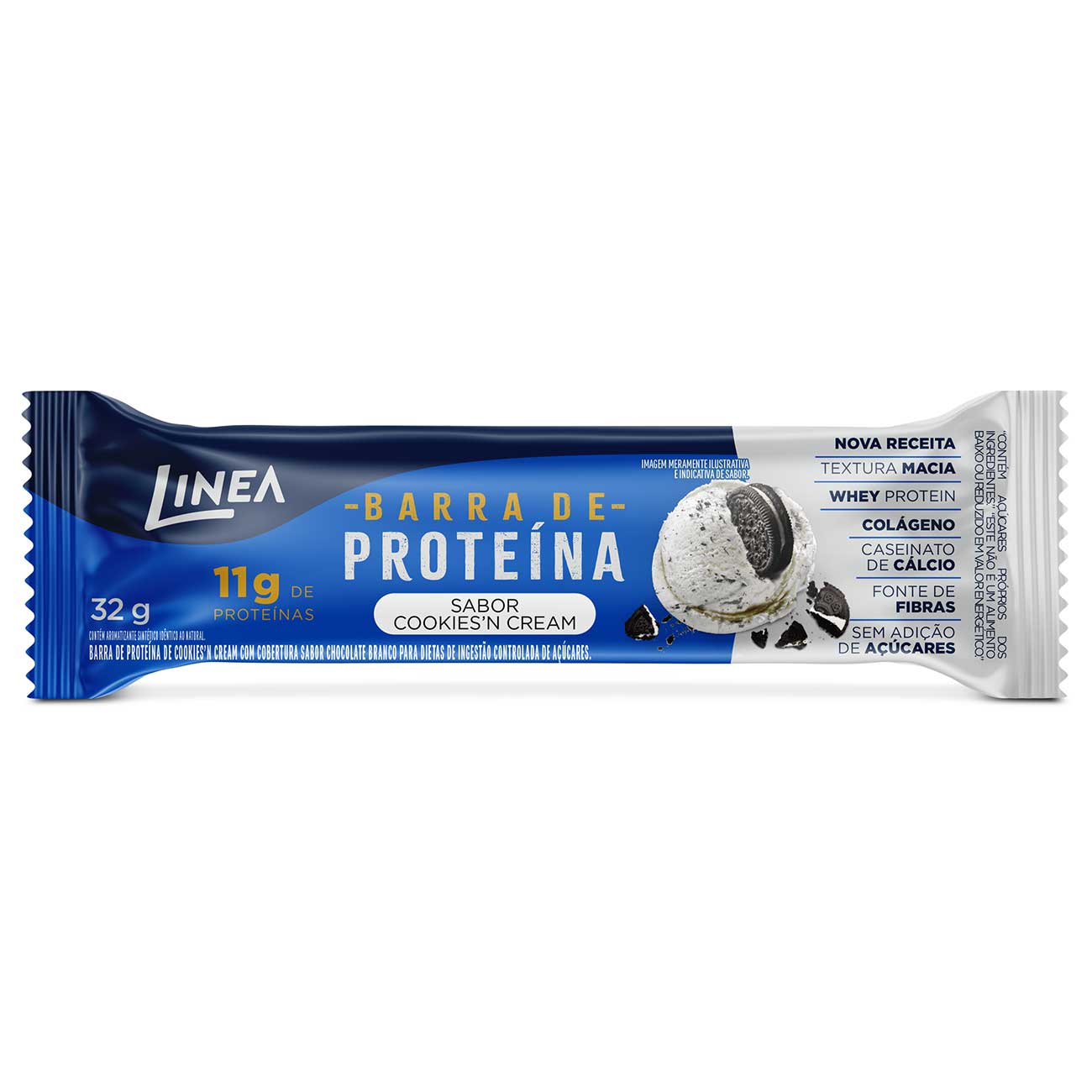Barra Linea De Proteina Cookies'n Cream 32g