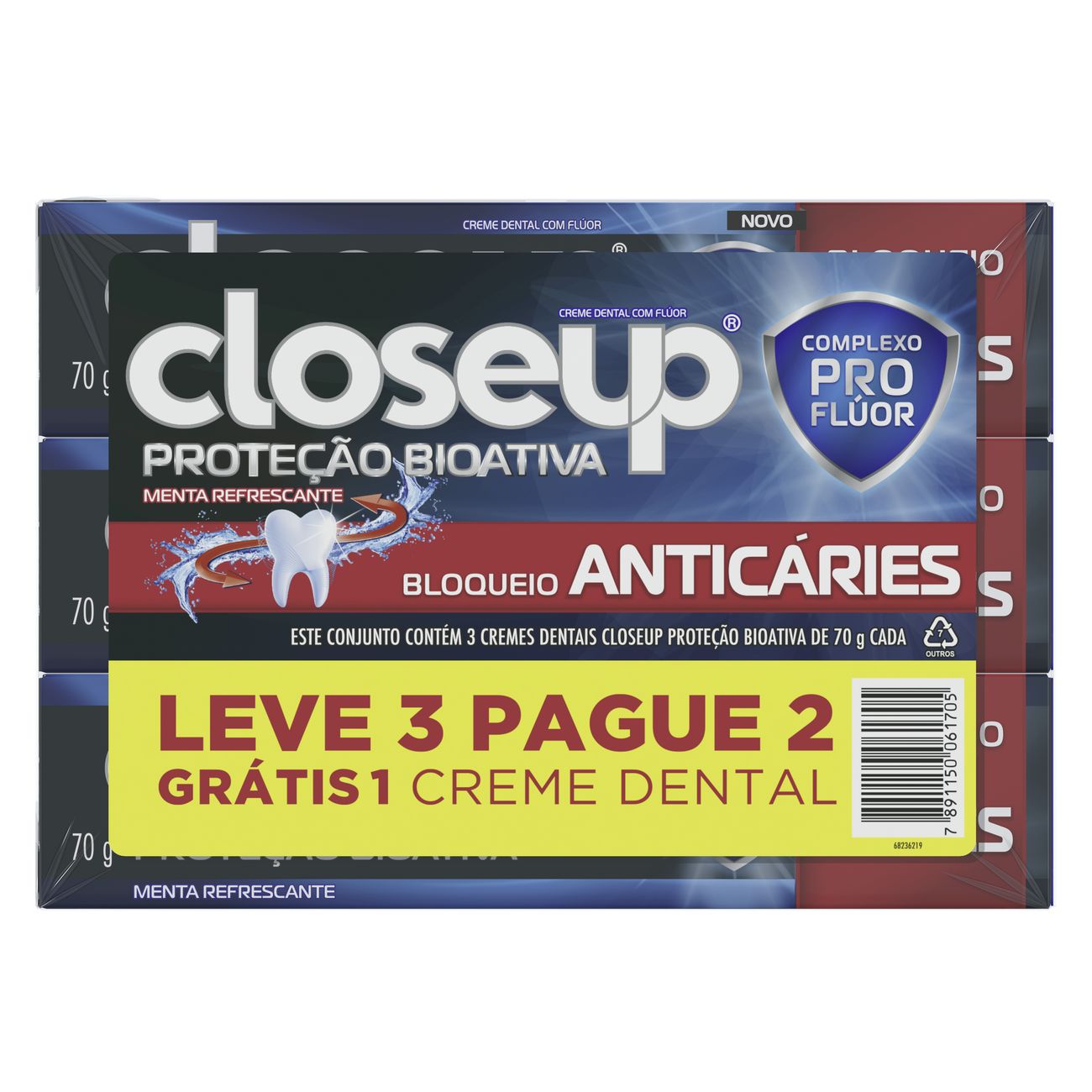 Oferta Creme Dental Close Up Proteo Bioativa Bloqueio Anticries 70g