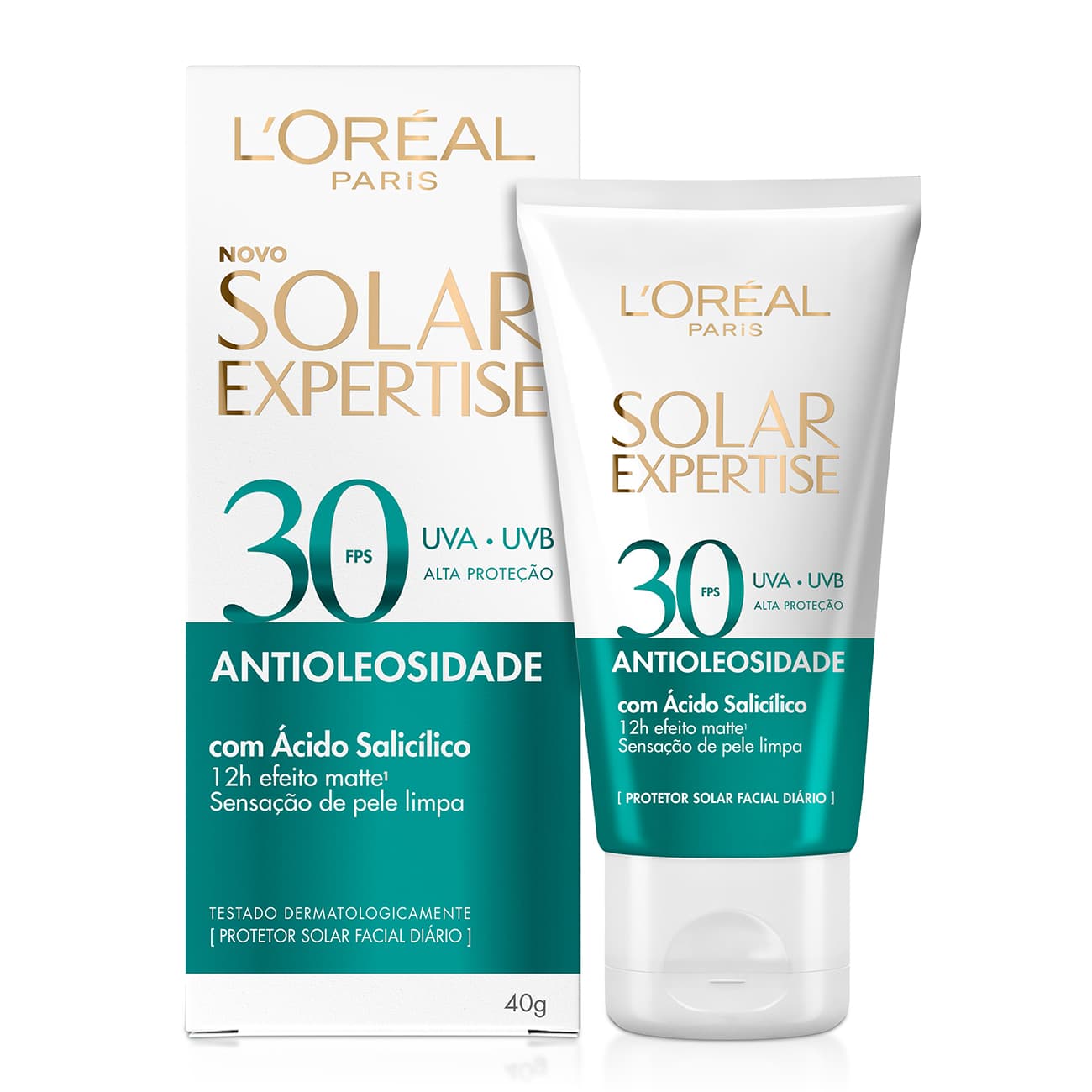 Protetor Solar Facial L'Oral Paris Antioleosidade FPS30 40Gr