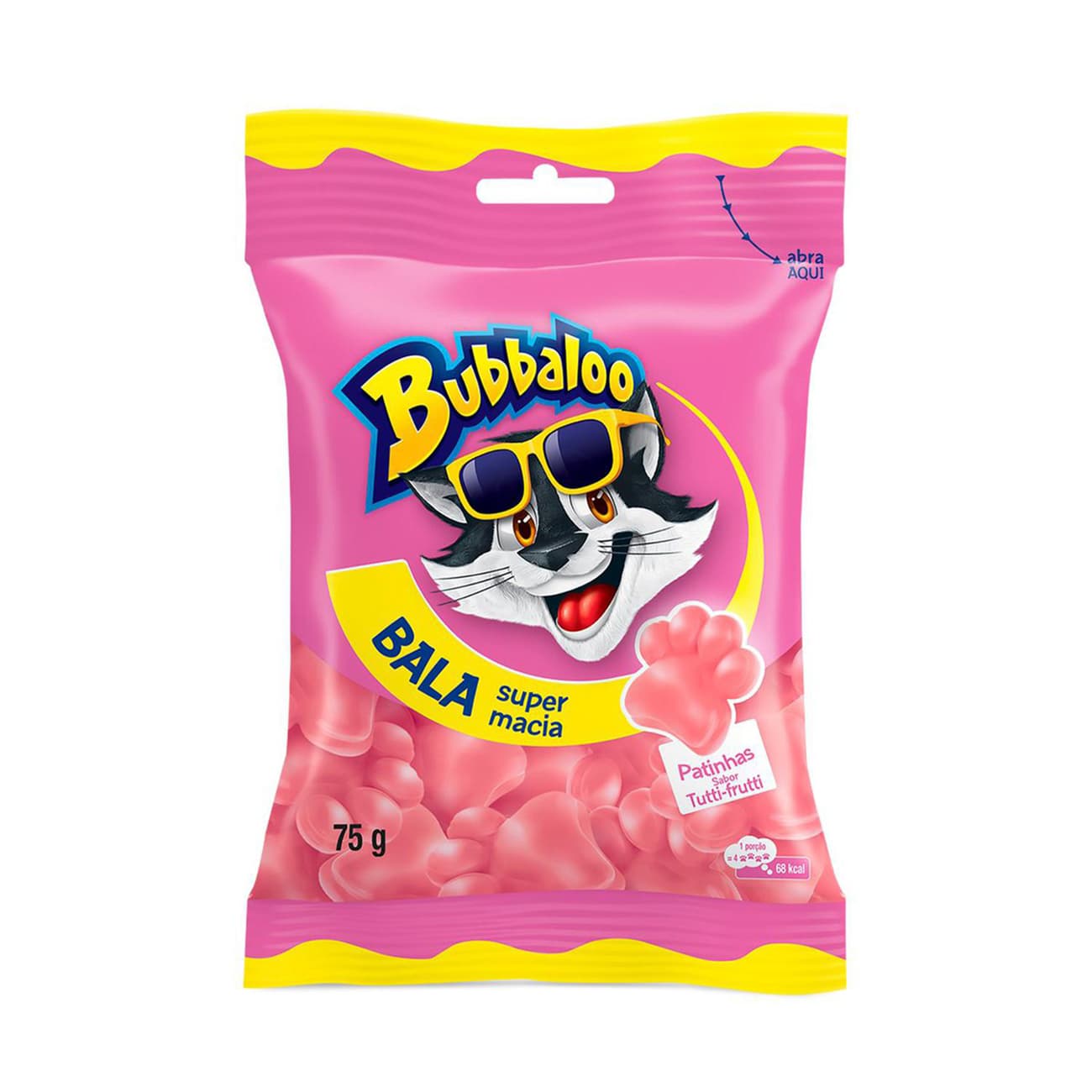 Bala Bubbaloo Tutti-Frutti 75Gr