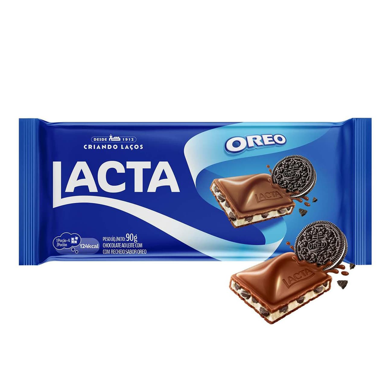 Chocolate Lacta Ao Leite com Recheio de Oreo 90g