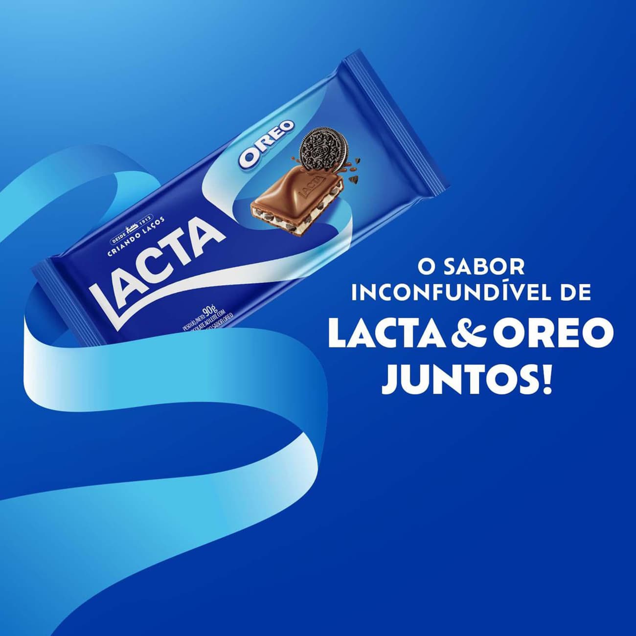 Chocolate Lacta Ao Leite com Recheio de Oreo 90g