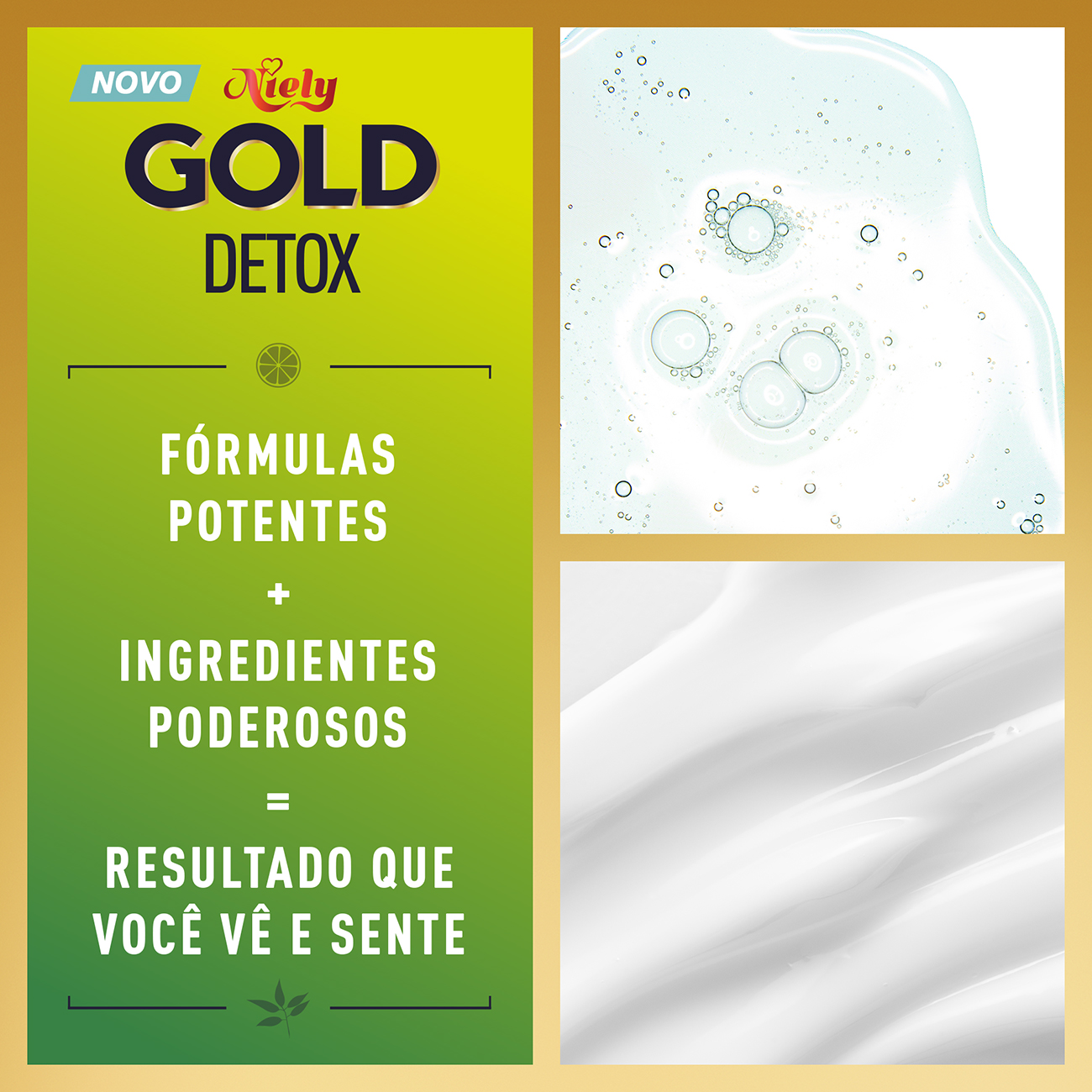 Kit Niely Gold  Shampoo e Condicionador Detox